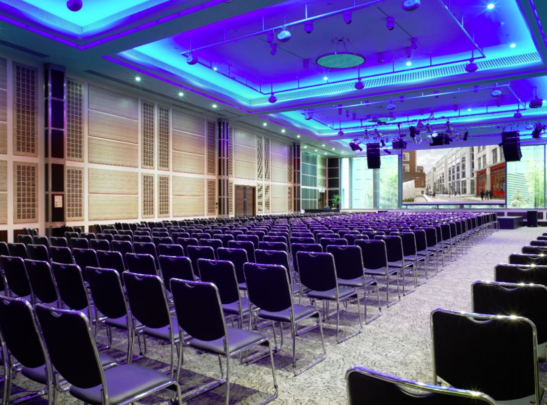 Dickens Suite at Leonardo Royal Hotel: spacious conference hall for corporate events.