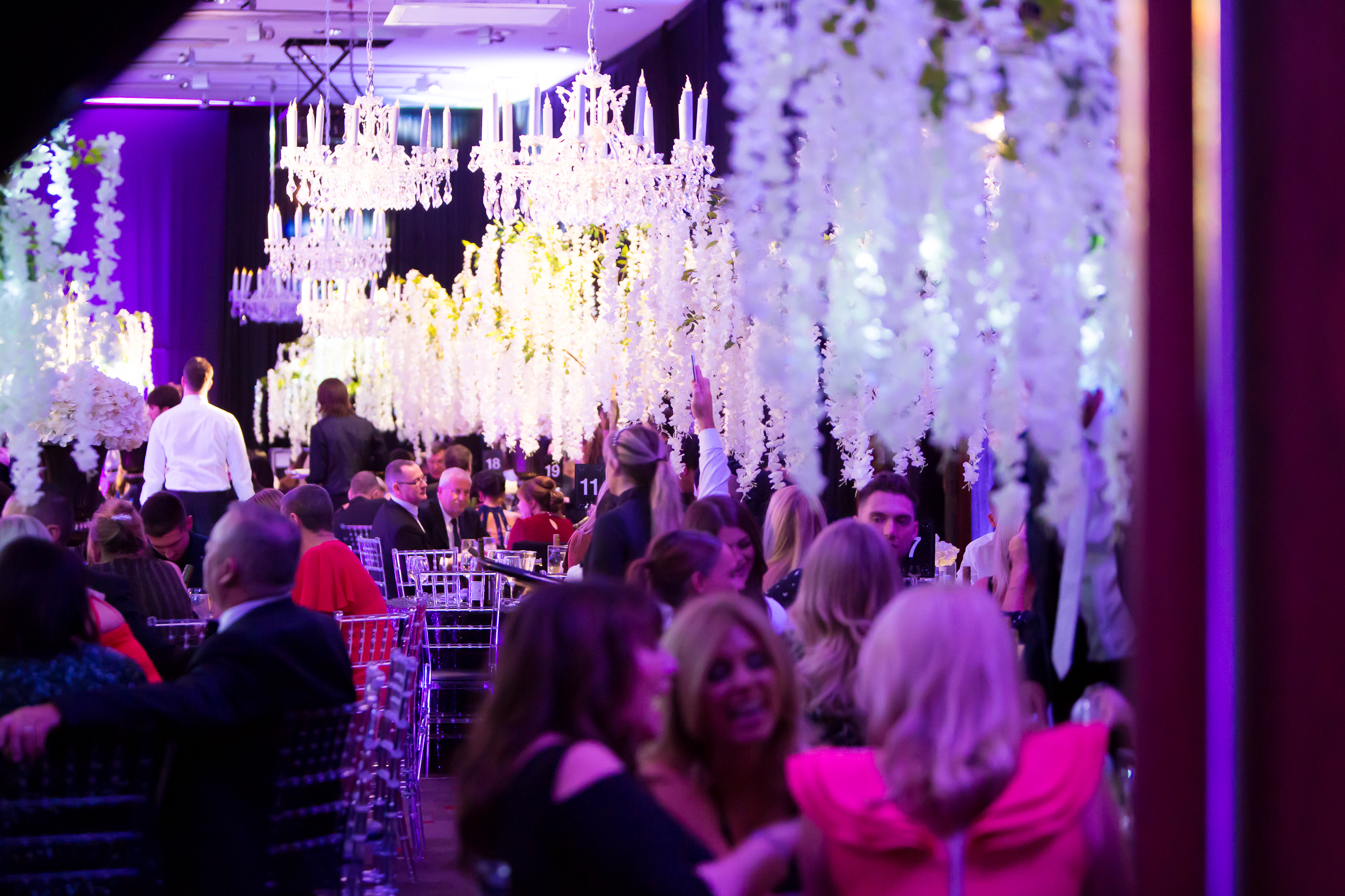 Grace Suite at Hilton Liverpool, elegant chandeliers, perfect for events and networking.