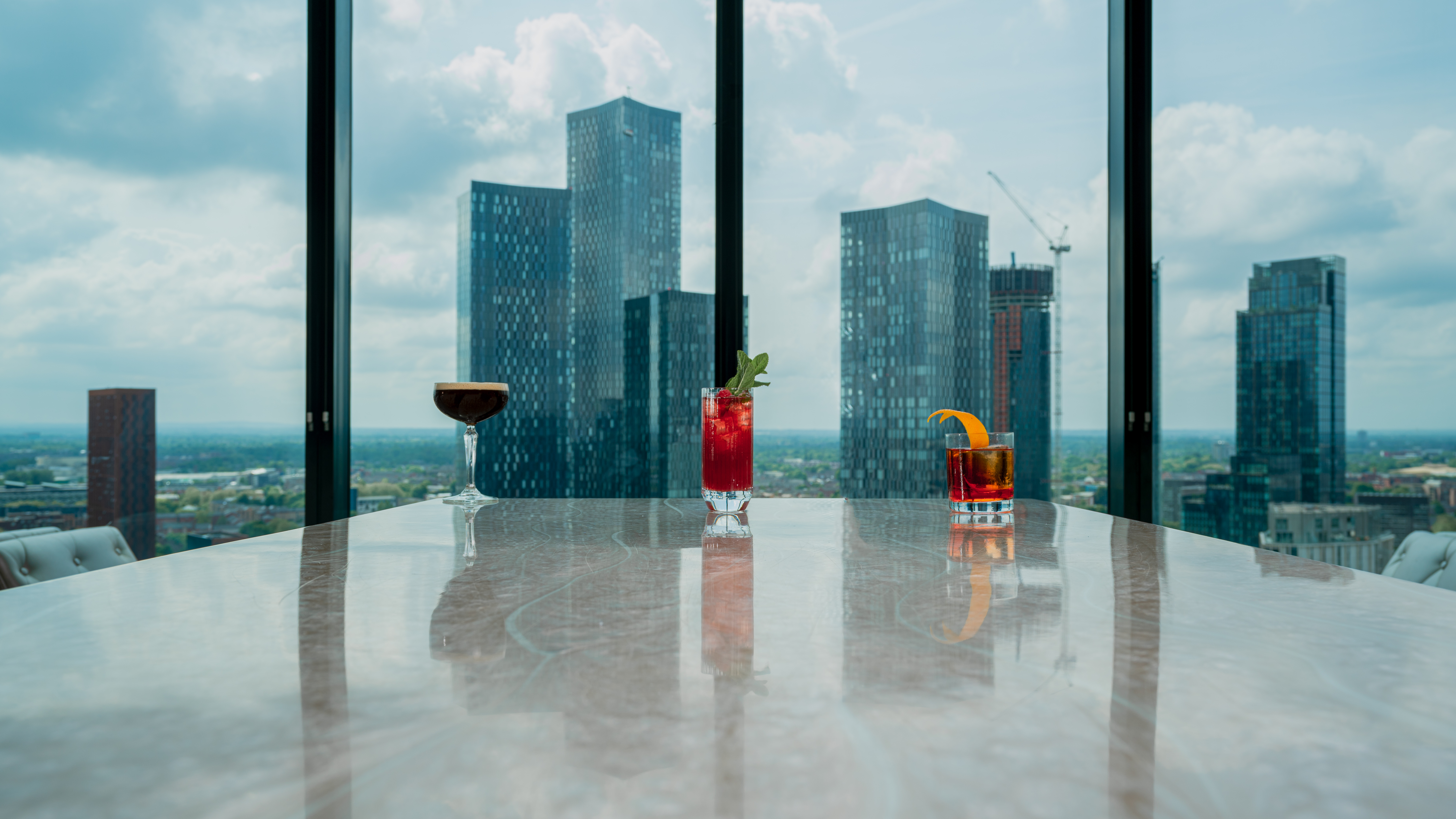 "Cloud 23 event space with skyline view, perfect for corporate cocktail receptions." - Banner