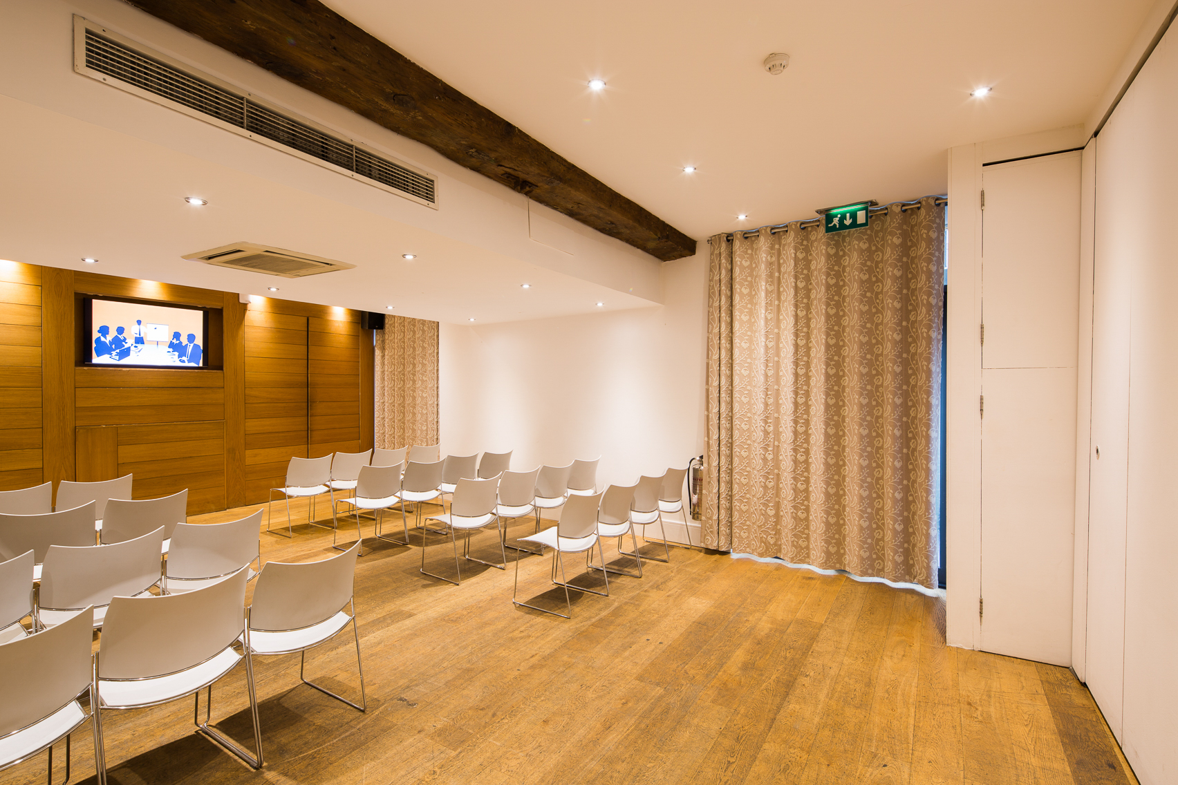 Hope Street Hotel Conference Room with wooden accents, ideal for corporate meetings and workshops.
