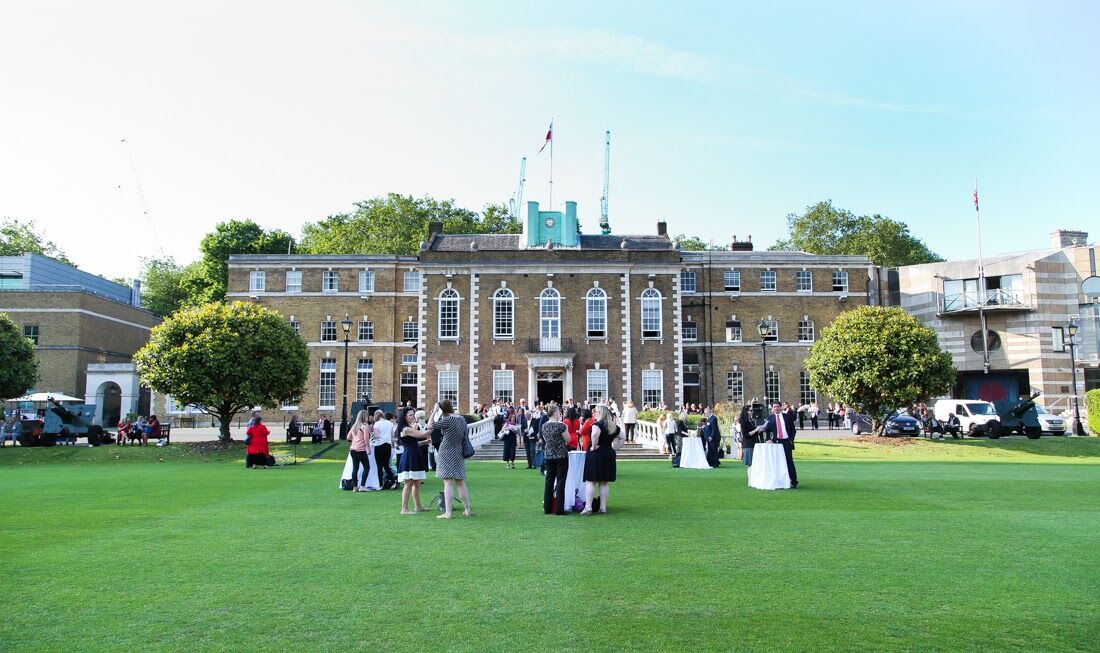 Artillery Garden at HAC: elegant venue with spacious lawn for receptions and garden parties.