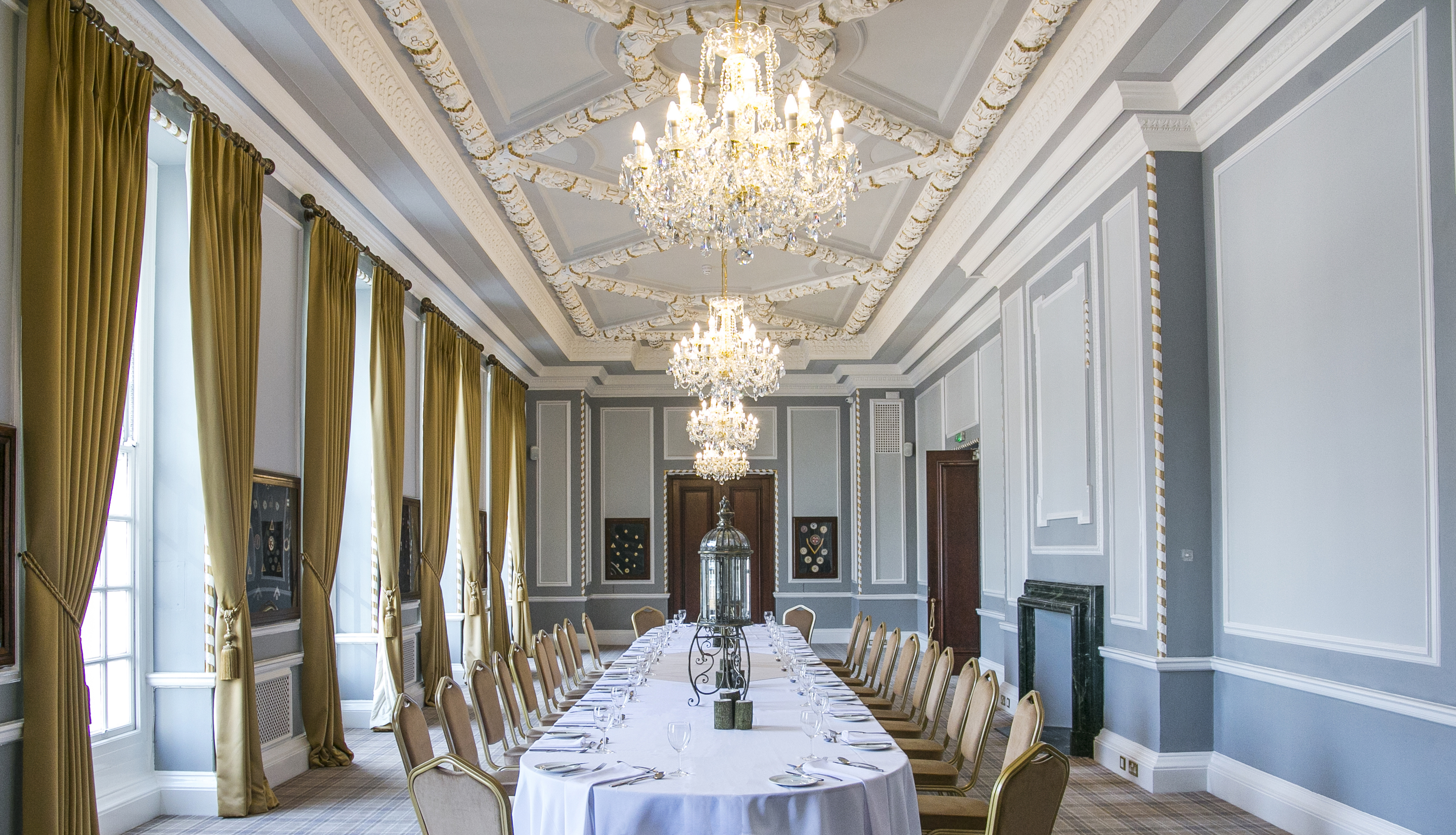 Elegant meeting room in Manchester Hall, perfect for corporate events and gatherings.