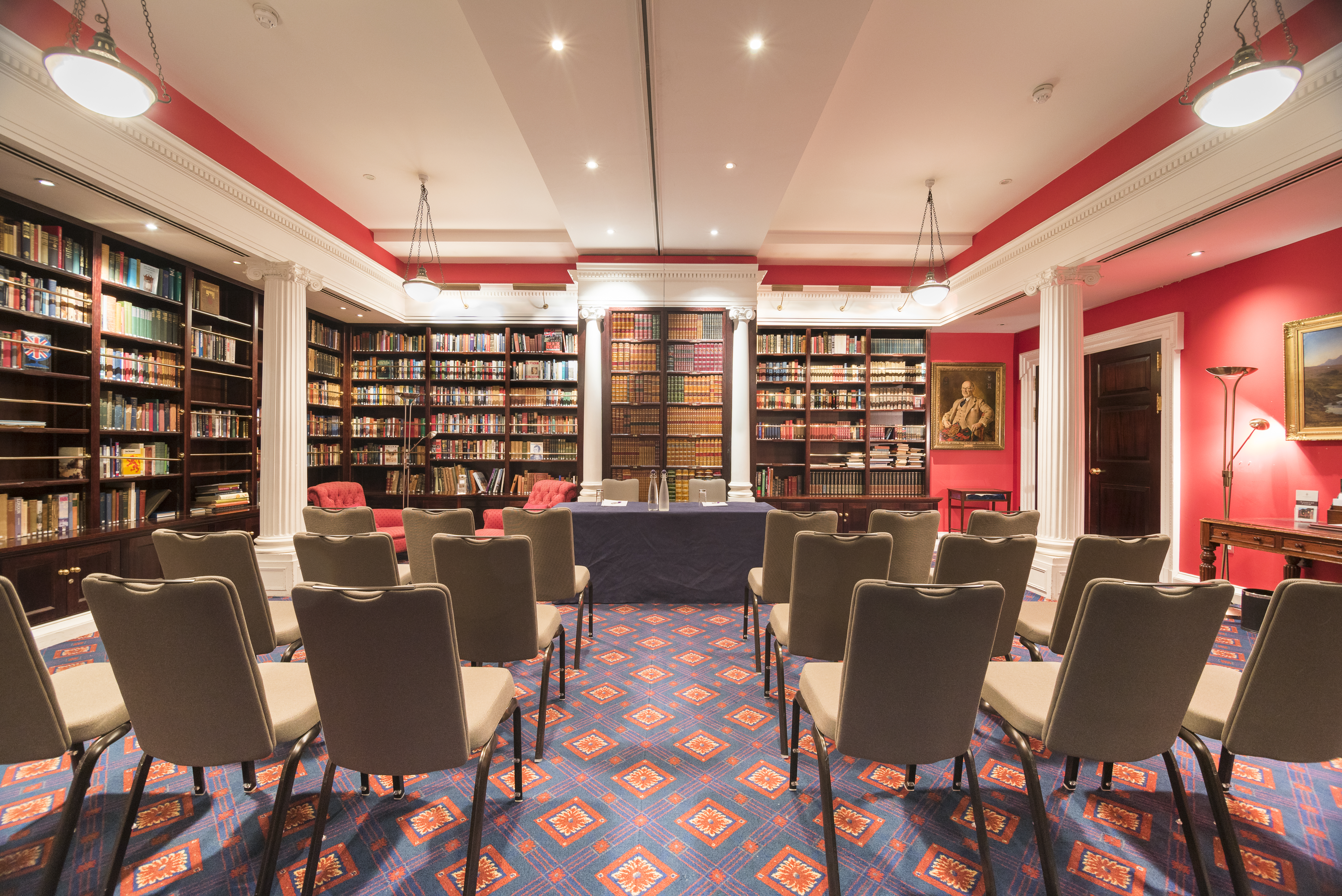 Caledonian Club library, executive meeting, intimate event