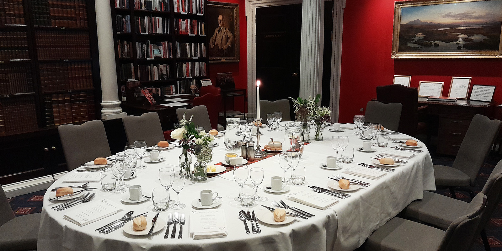 Caledonian Club library executive dinner, networking event