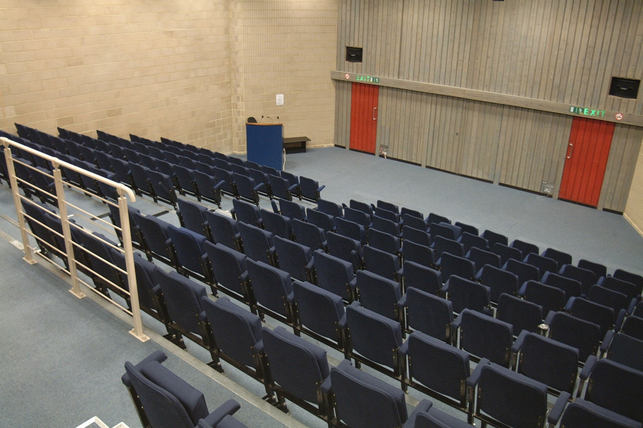 Beaulieu Lecture Theatre with tiered seating for conferences and seminars.