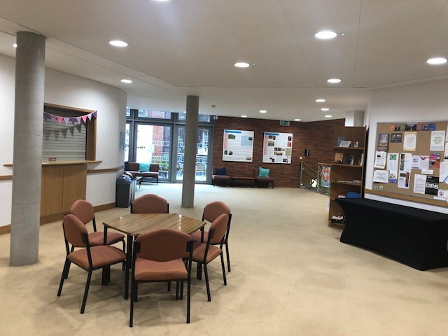 George Fox Room in Liverpool Quaker Meeting House, ideal for networking events and workshops.