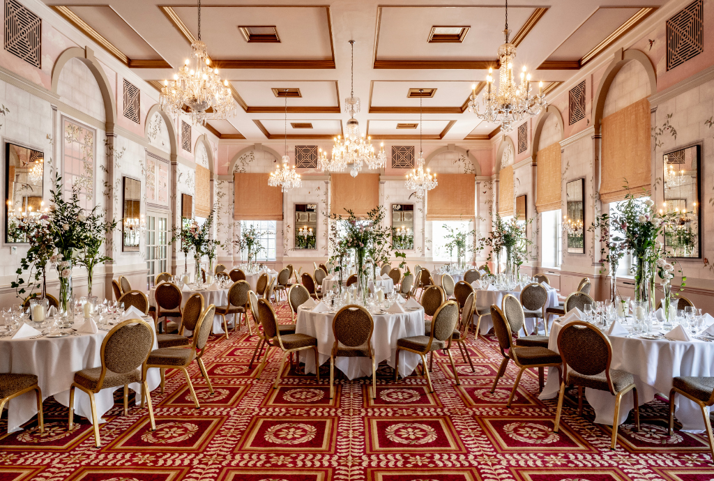 Bloomsbury ballroom wedding banquet ornate
