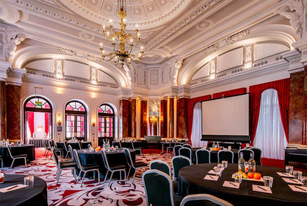 Elegant Ballroom at Clermont Charing Cross, ideal for conferences and networking events.