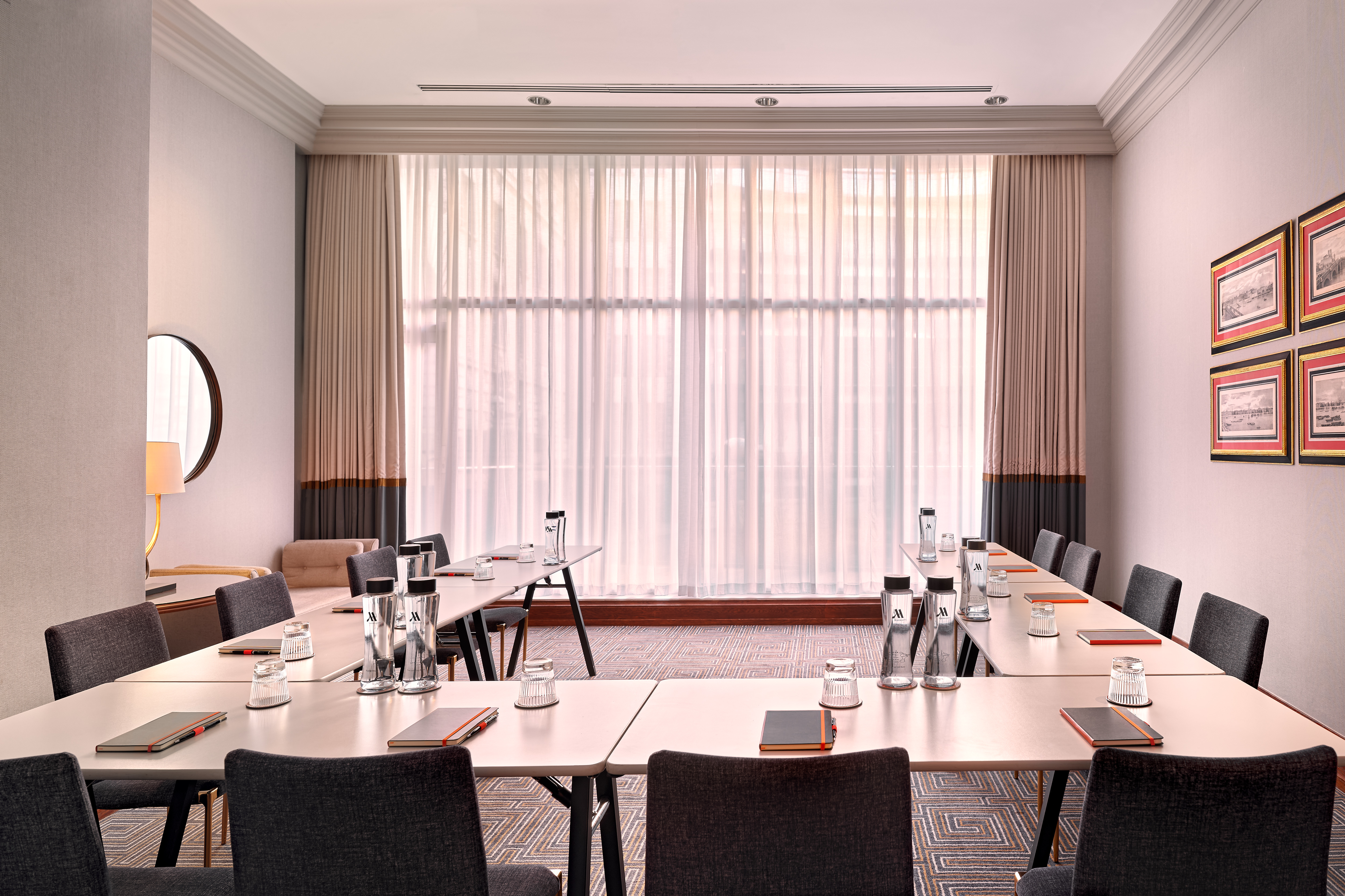 Francis Anderton at a London Marriott County Hall U-shape executive retreat and strategy meeting.
