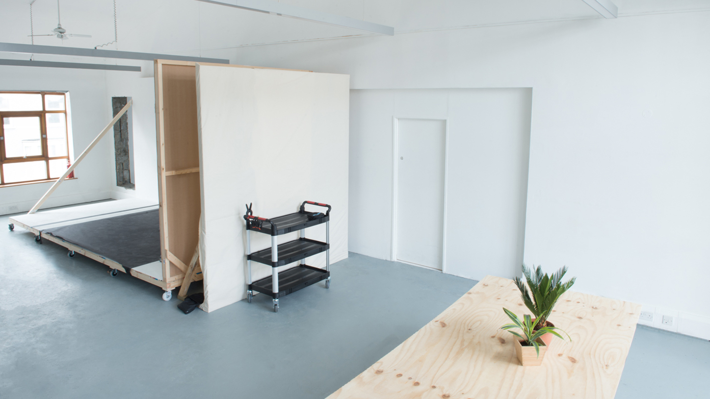 Versatile event space in Putney Studio, featuring modular design for meetings and workshops.