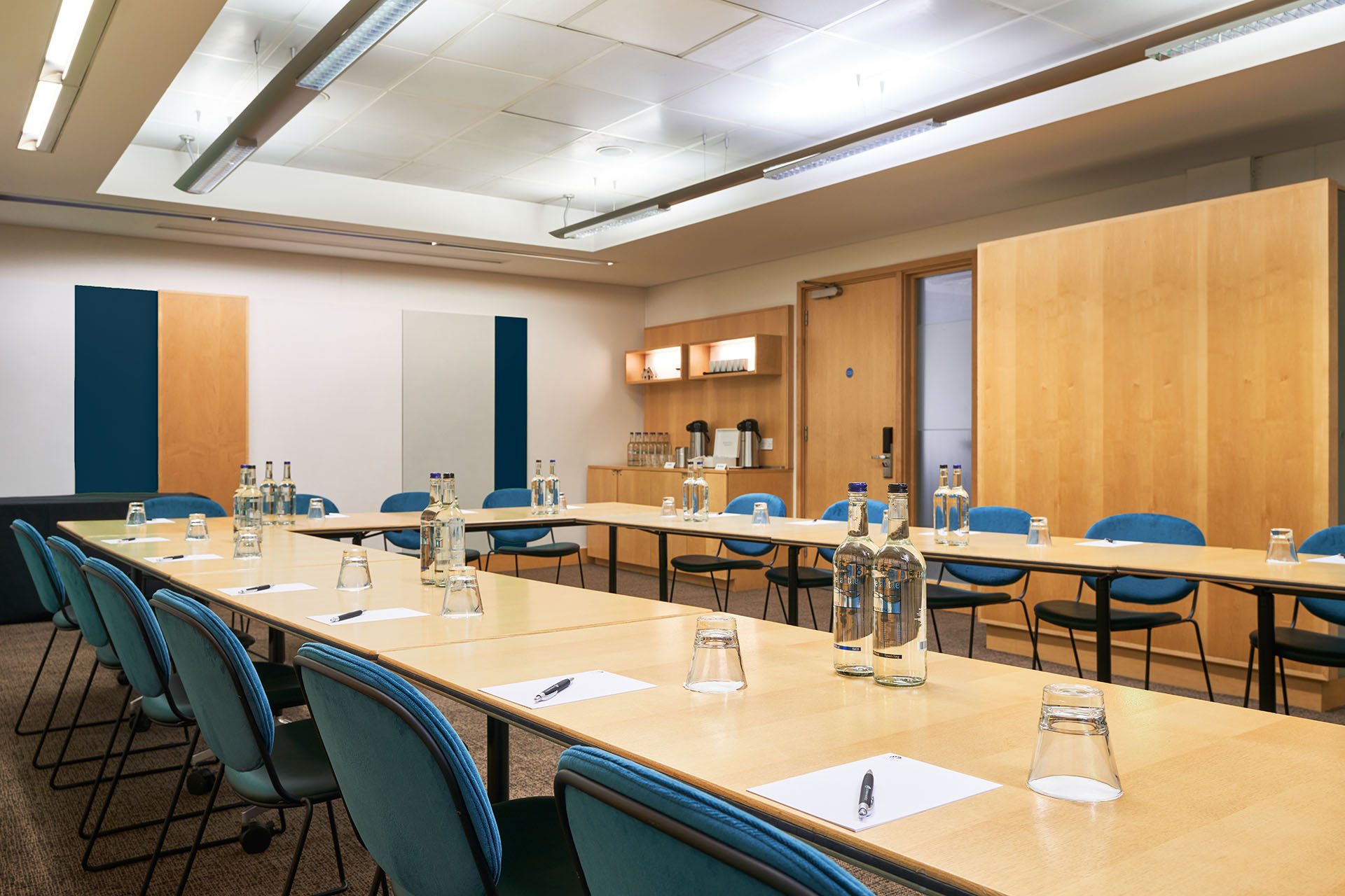 Meeting room in The Cumberland Hotel with long table, ideal for professional gatherings.