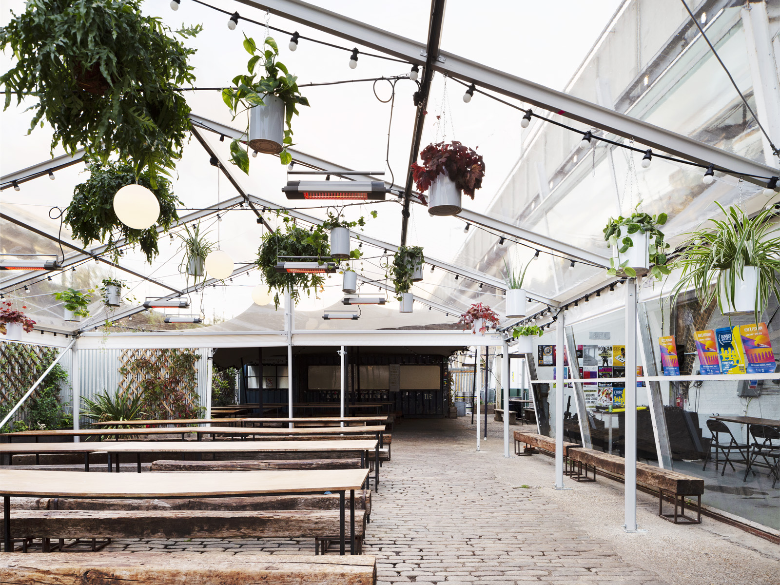 Versatile Peckham Springs venue with industrial decor for meetings and events.