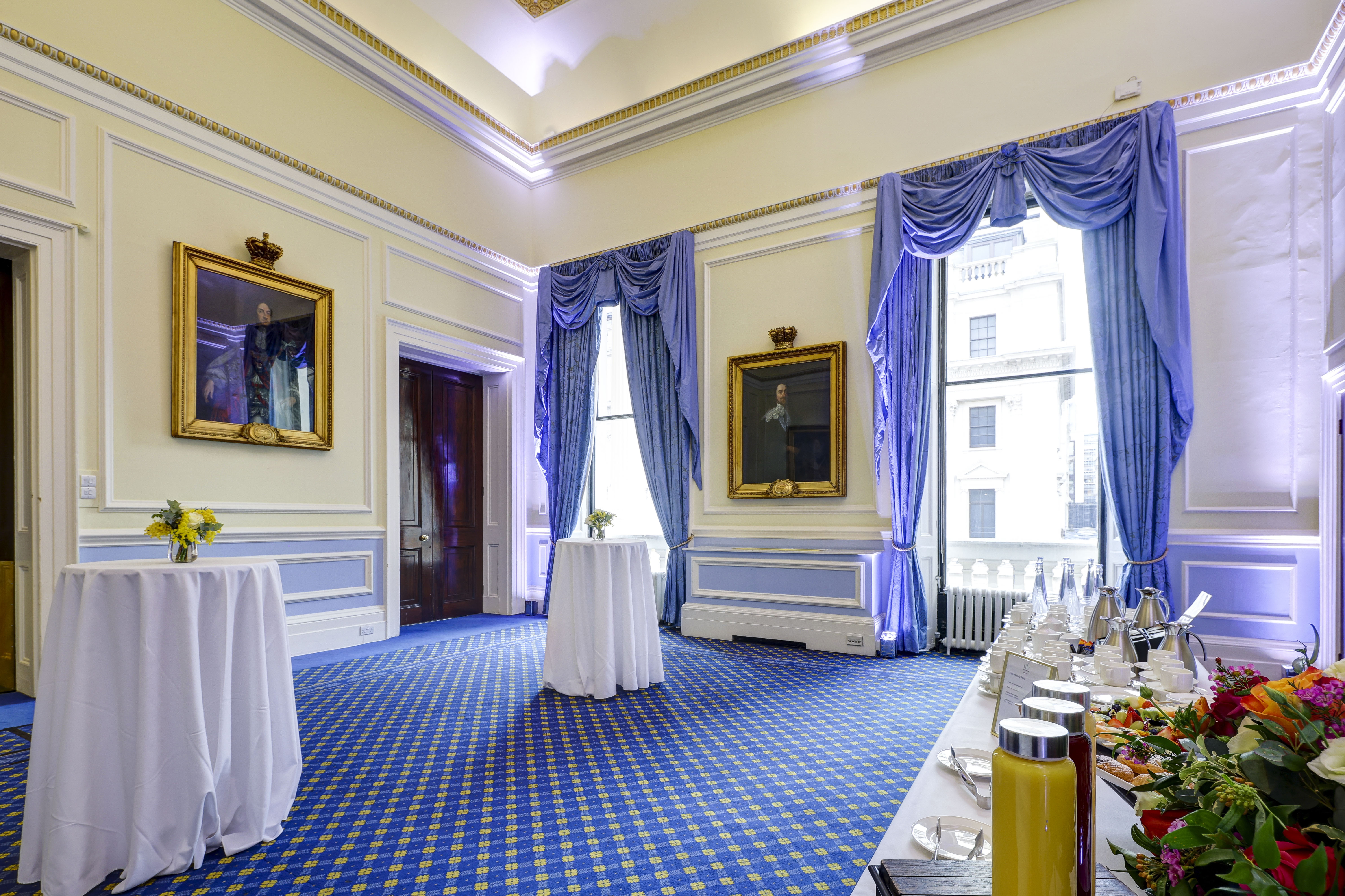 Elegant St James Rooms at 116 Pall Mall, perfect for receptions and networking events.