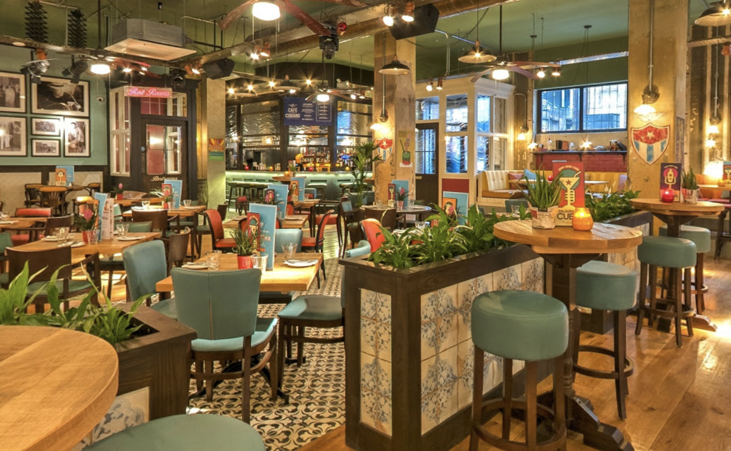 Vibrant venue in Revolucion de Cuba Glasgow, ideal for casual meetings and events.