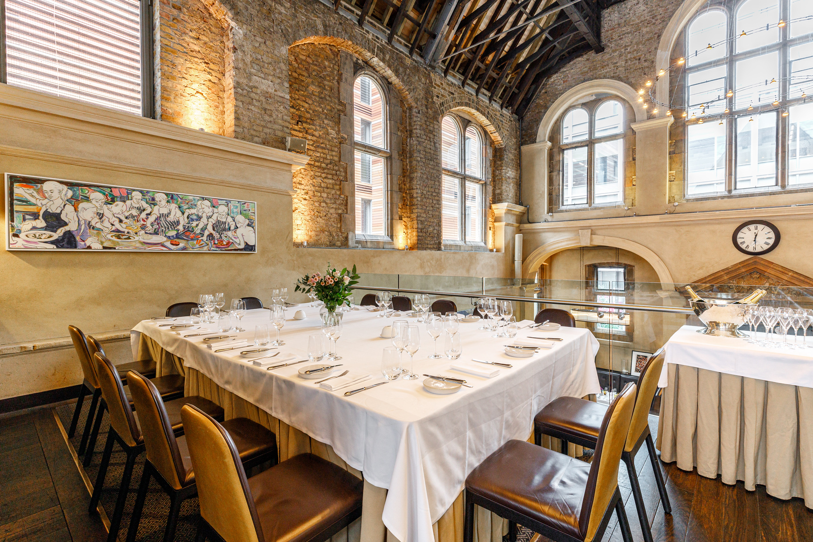 Elegant dining space at Galvin La Chapelle, perfect for corporate dinners and private events.
