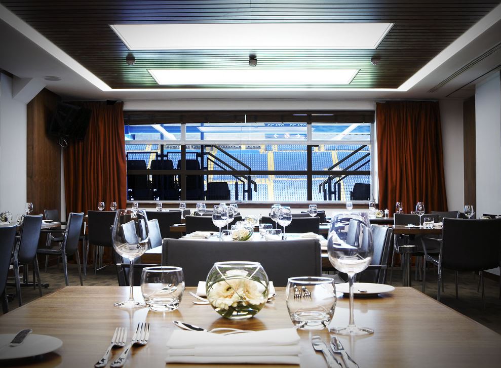 Vialli Suite at Chelsea FC: elegant event space for corporate meetings and private gatherings.