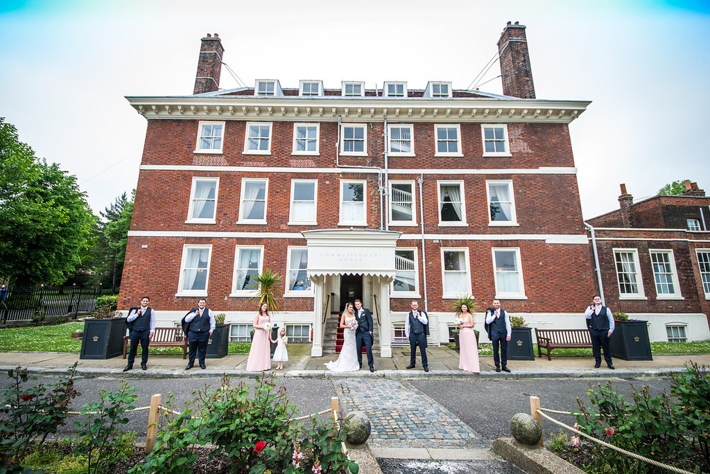 Commissioner's House wedding venue with elegant architecture and lush gardens.