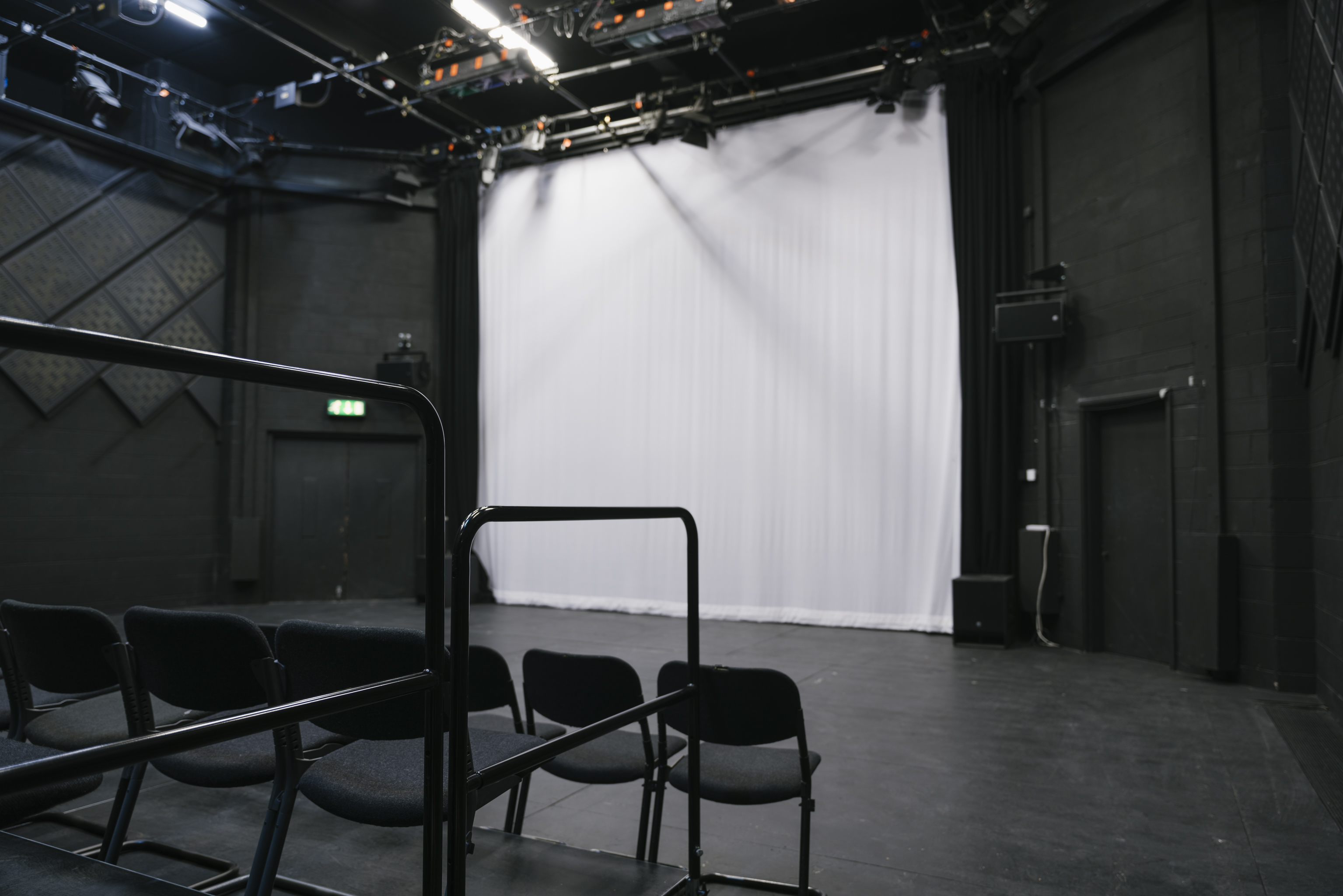 Versatile event space in Contact Theatre with flexible seating for performances and workshops.