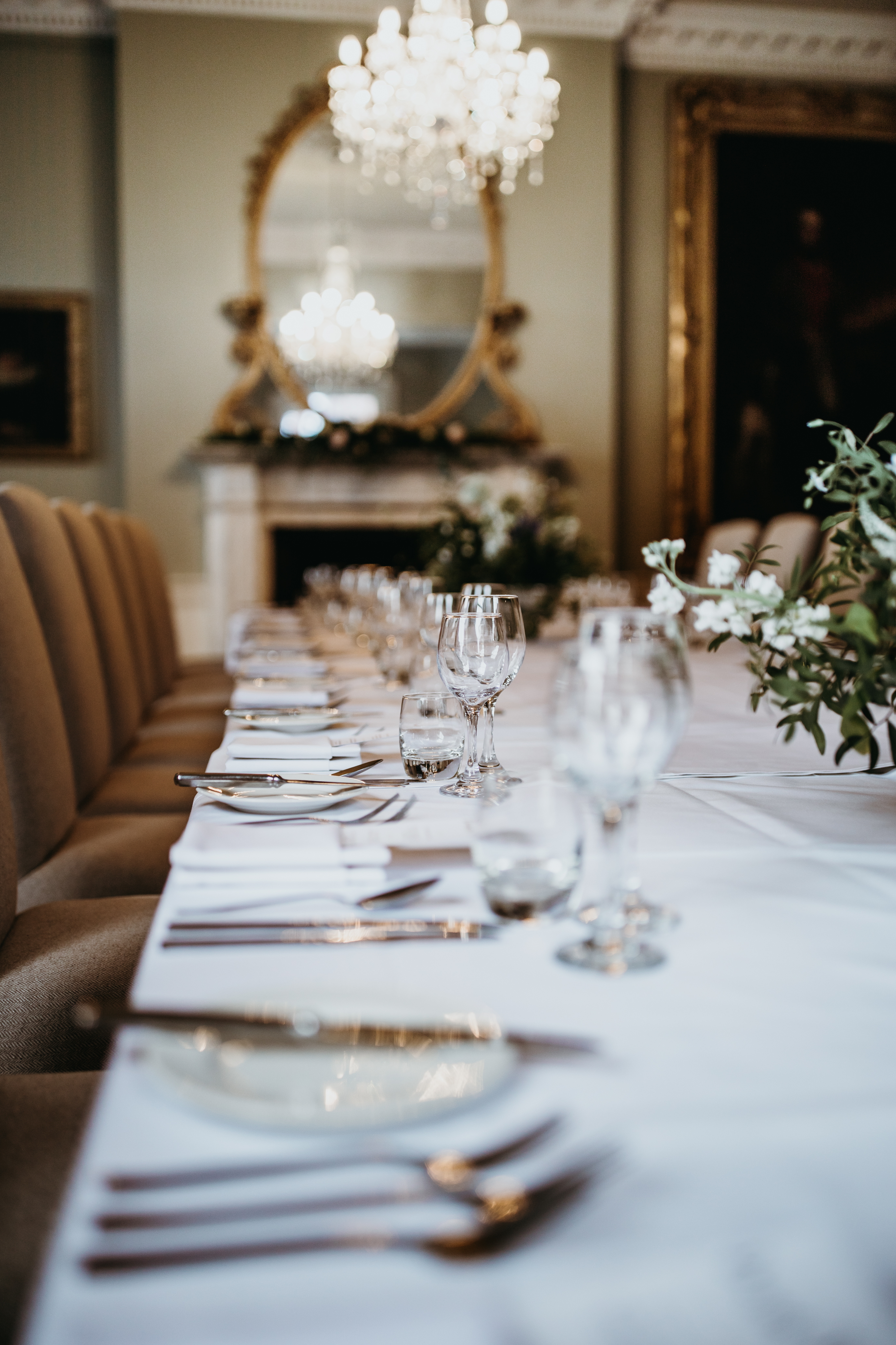 Elegant dining table setup at Norwood Park Country House for corporate events. - Banner