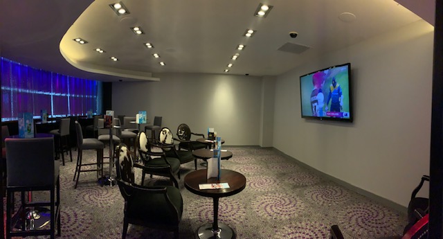 Modern Sports Lounge at Alea Casino with sleek seating for corporate and social events.