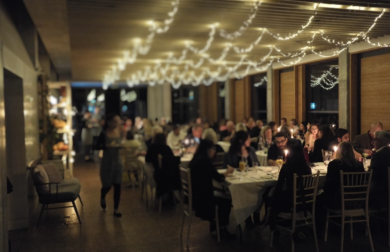 Elegant dining setup in Soane's Garden Room for formal events and celebrations.