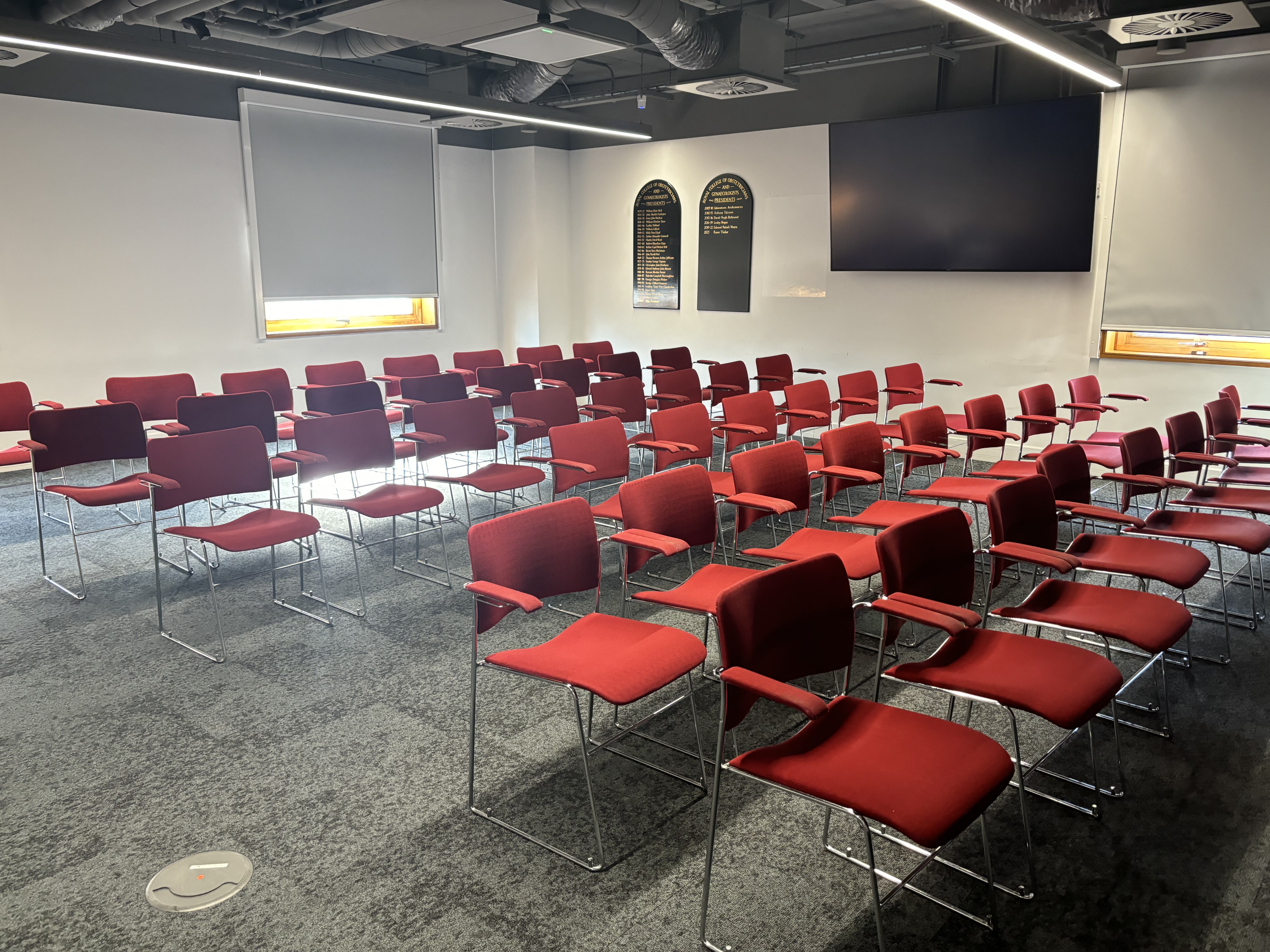 Modern event space, workshop, presentation, AV