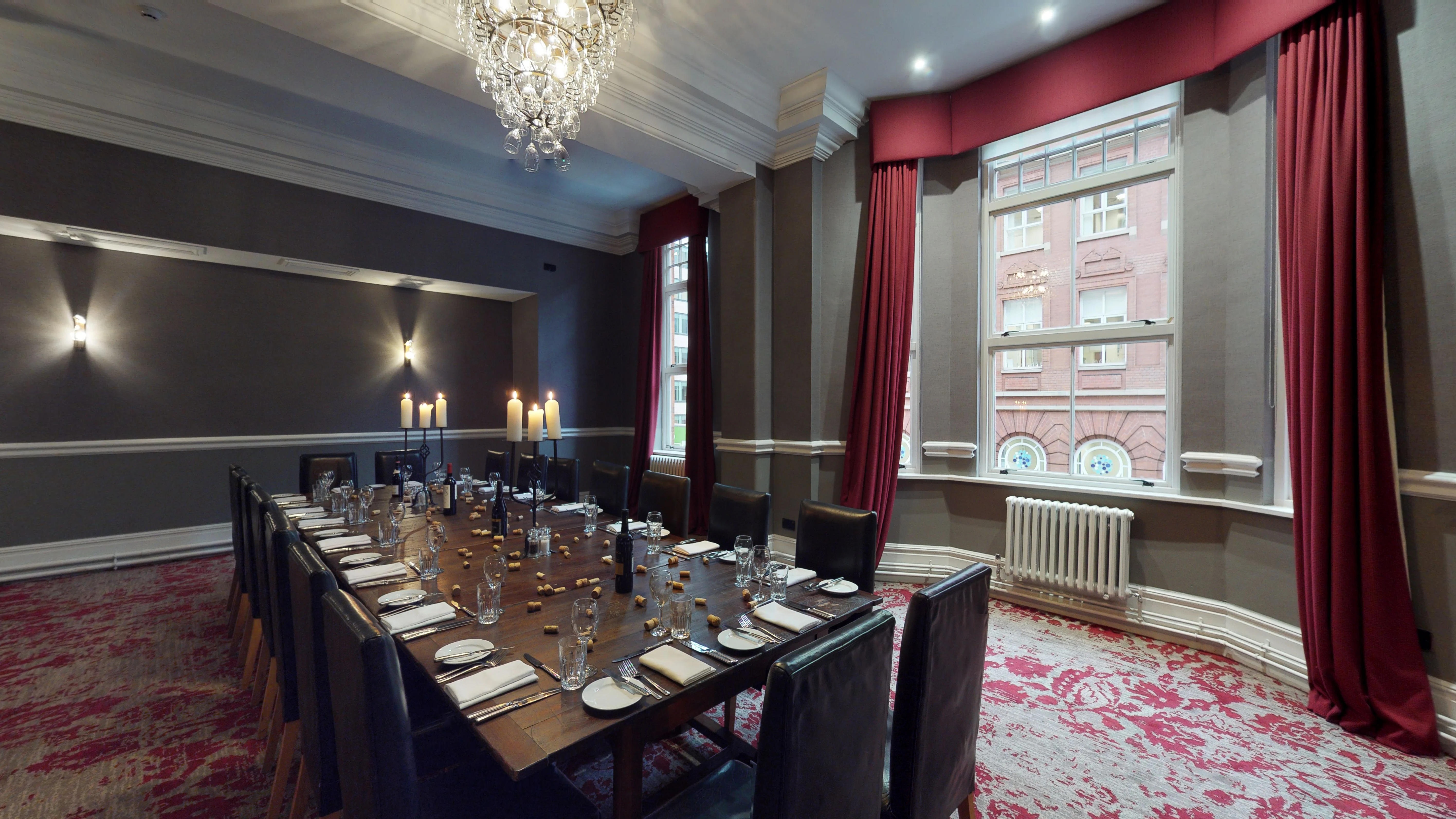 Elegant meeting space at Hotel du Vin Birmingham, ideal for corporate events and intimate gatherings.