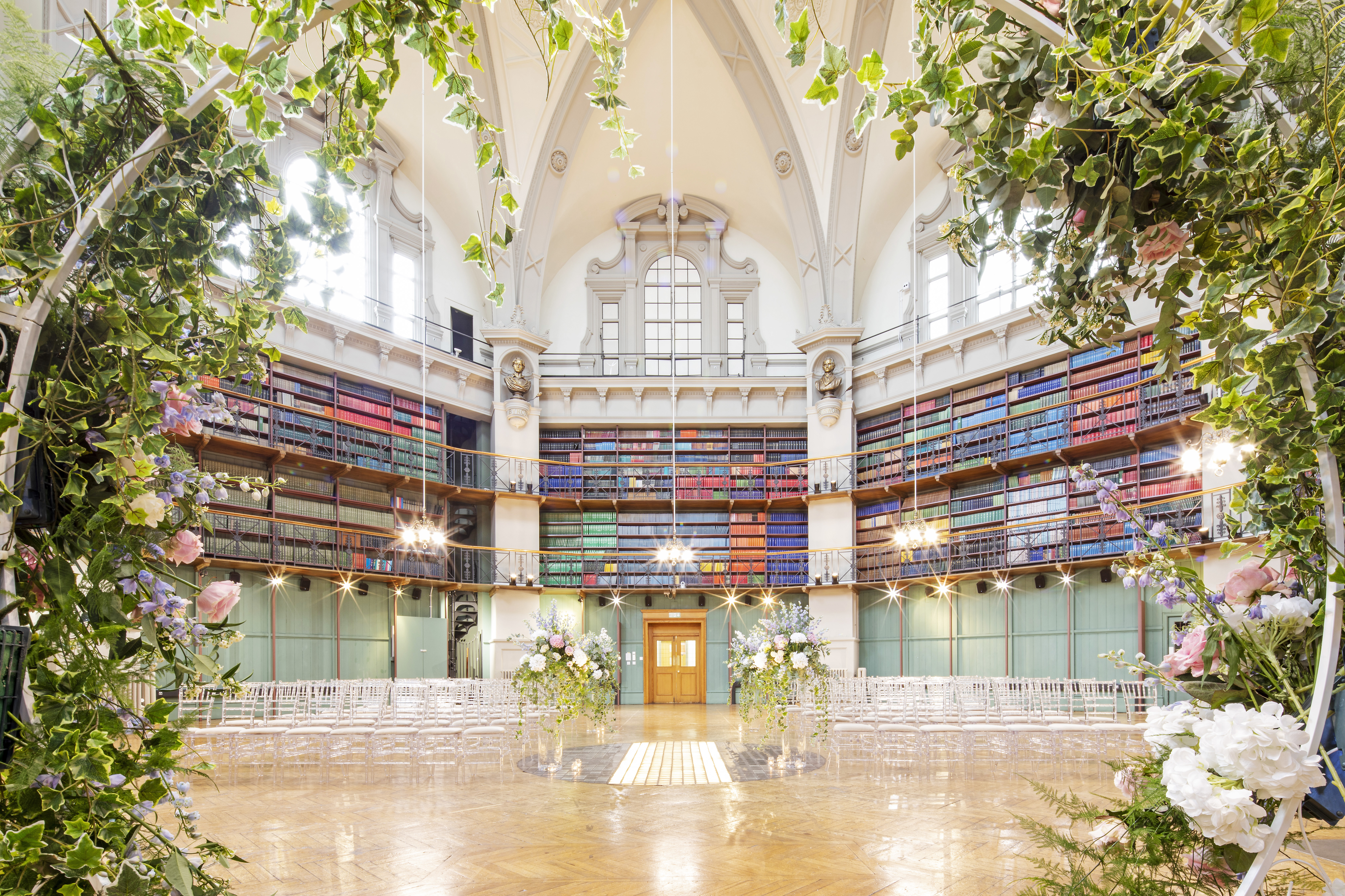 Elegant Octagon venue with tall ceilings, perfect for weddings and corporate events. - Banner