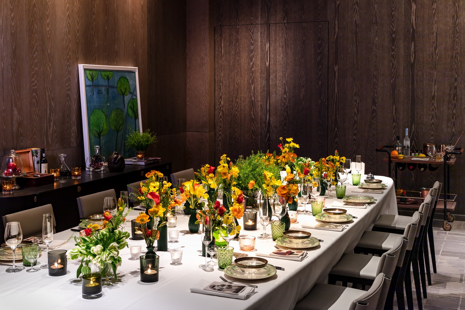 Elegant dining setup at The National Gallery, perfect for corporate events and private celebrations.