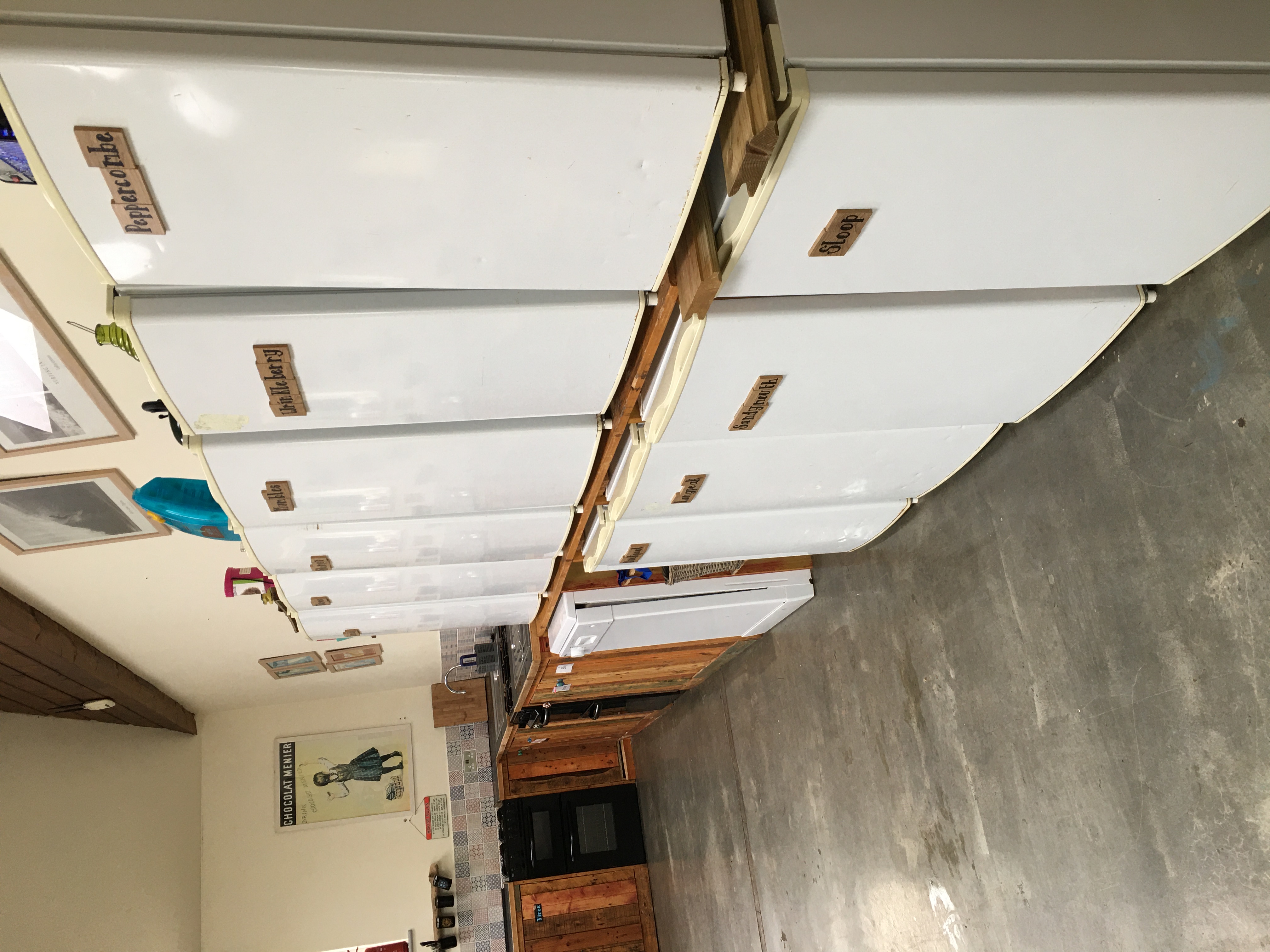 Koa Tree kitchen with multiple refrigerators, perfect for event catering and gatherings.