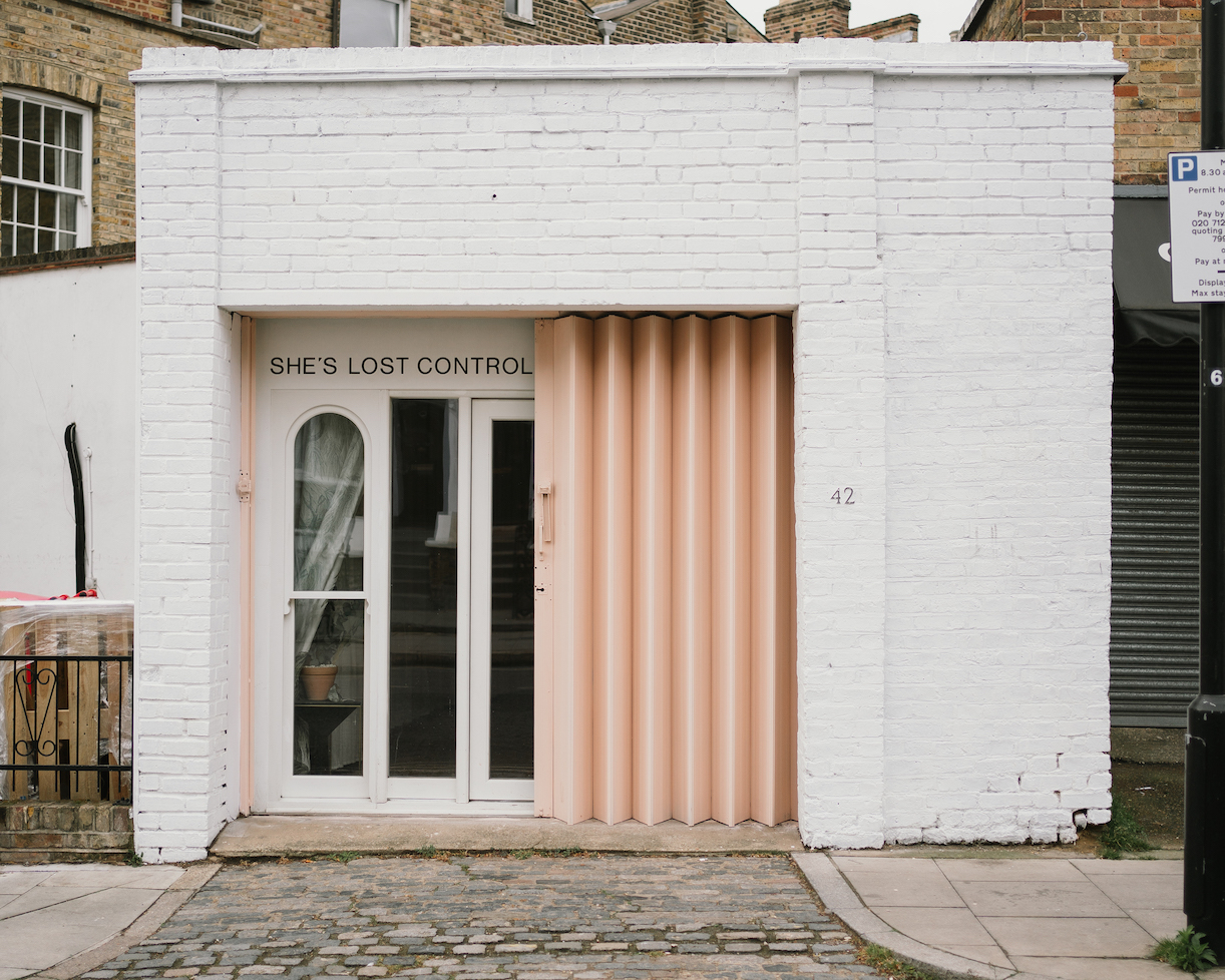 Modern venue entrance at She's Lost Control, perfect for intimate gatherings and events.