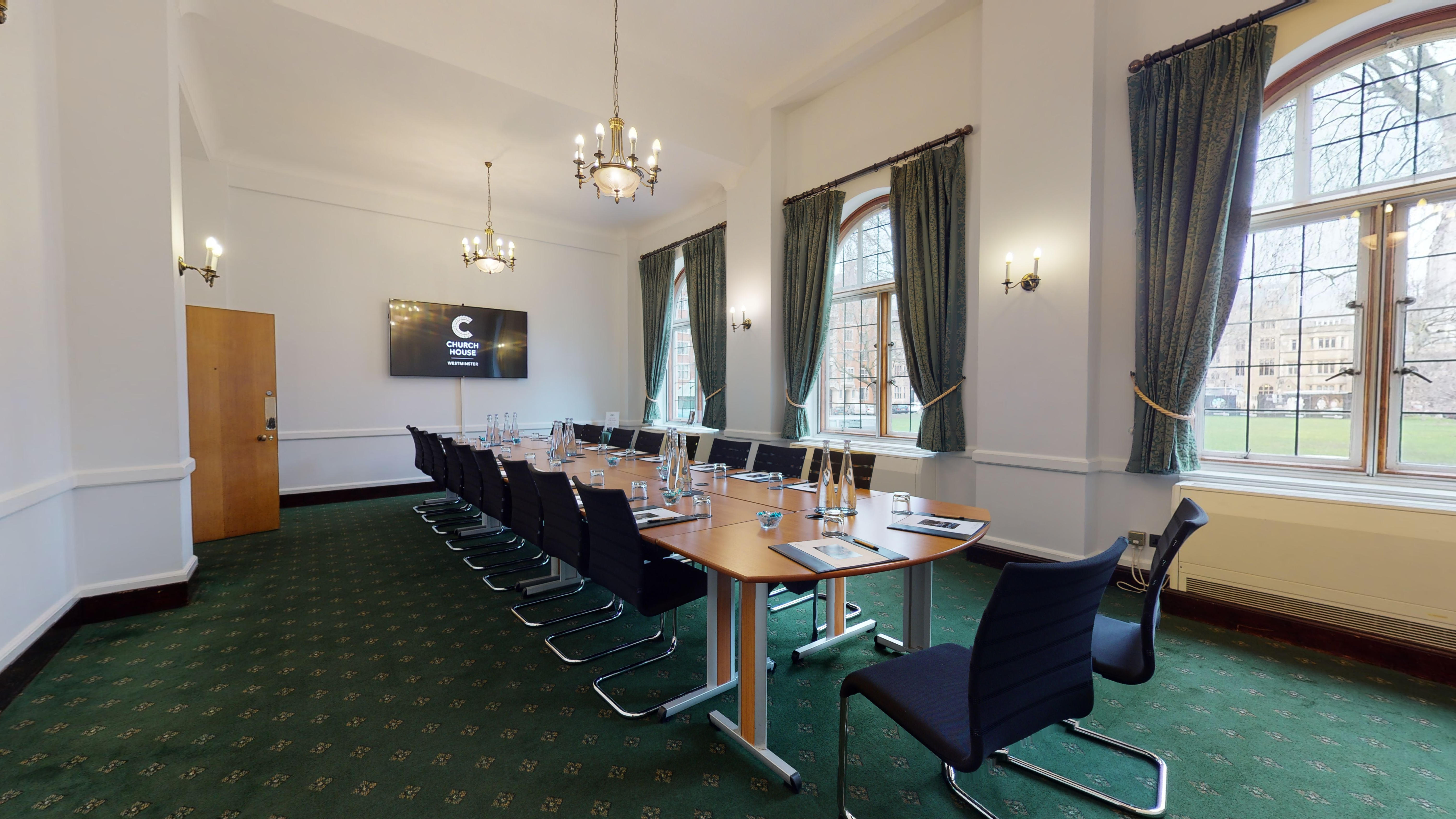 Abbey Room in Church House Westminster, elegant meeting space for professional events.