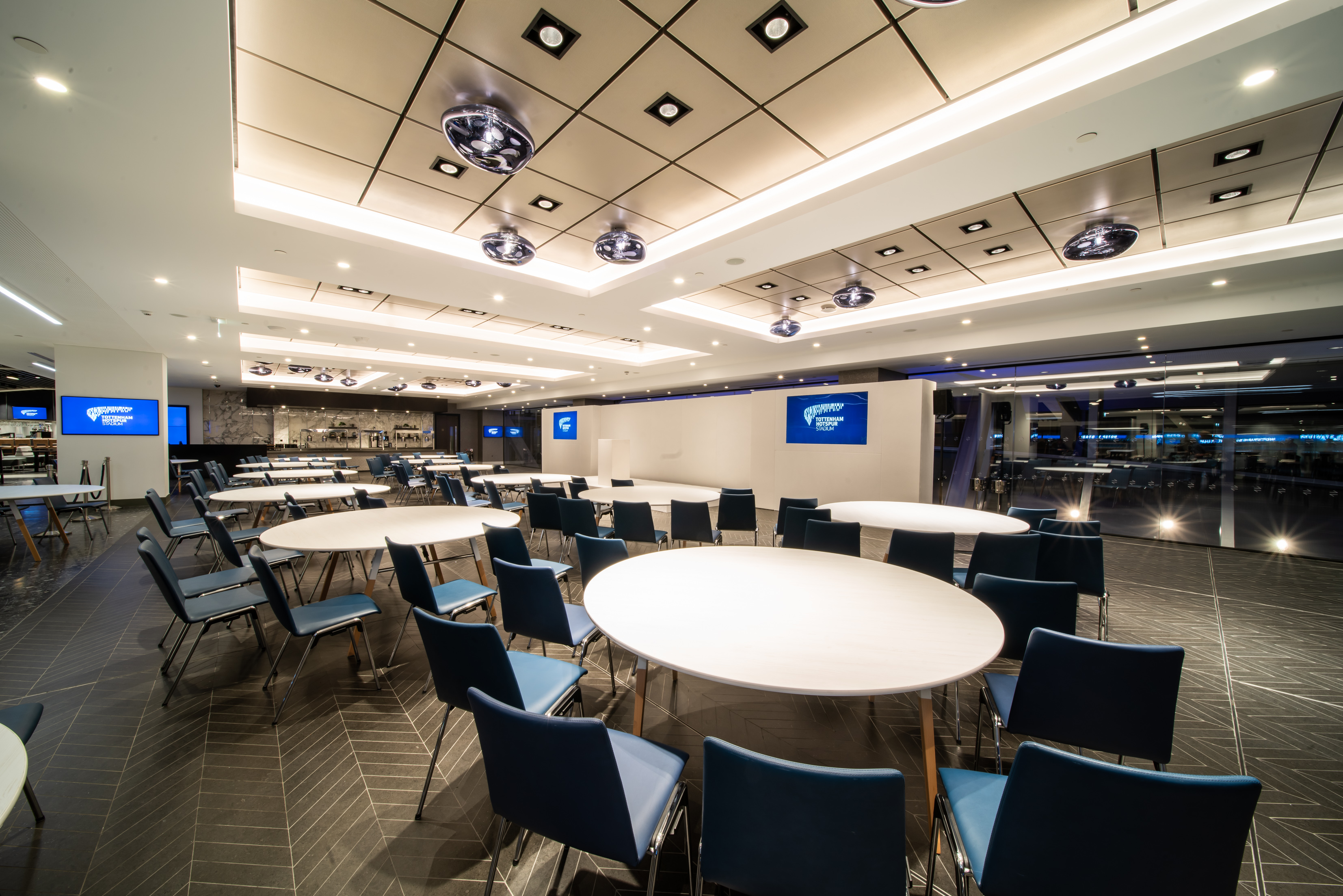 East Quarter Level Two at Tottenham Hotspur Stadium, modern event space for meetings and conferences. - Banner