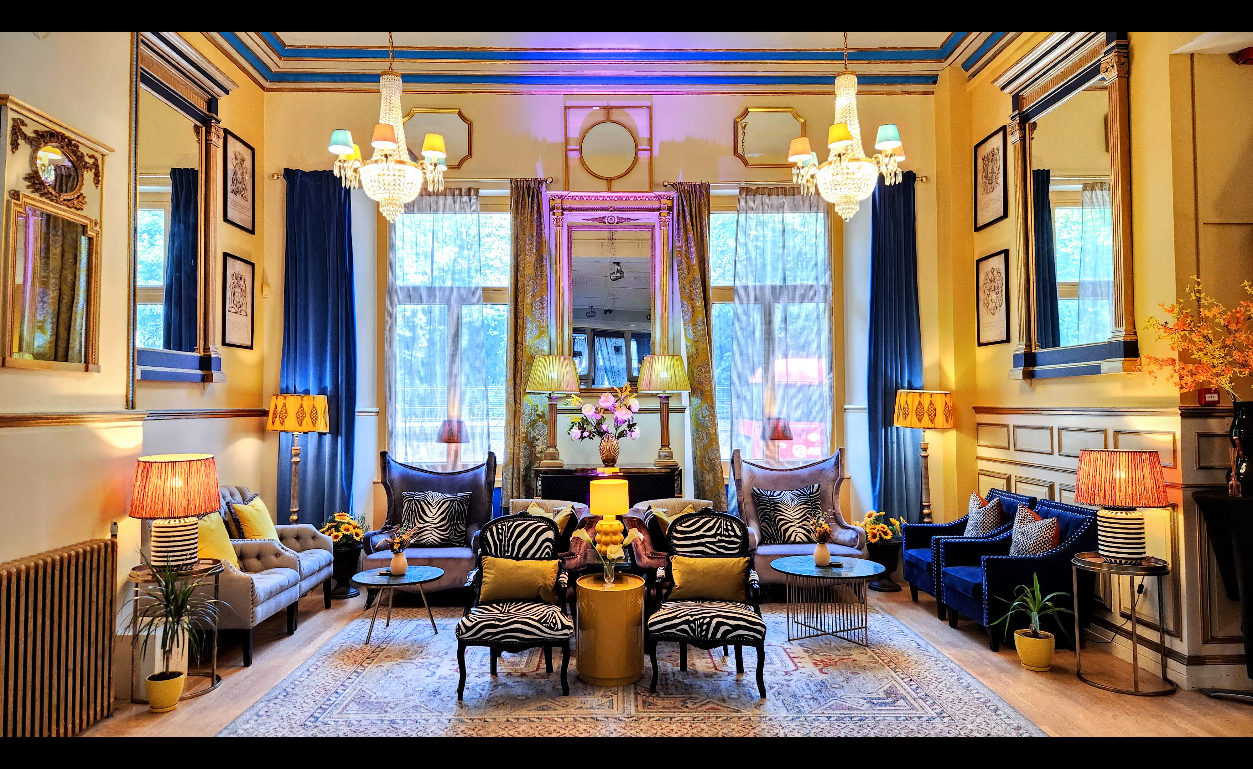 Lumiere London Embassy VIP reception bold patterns