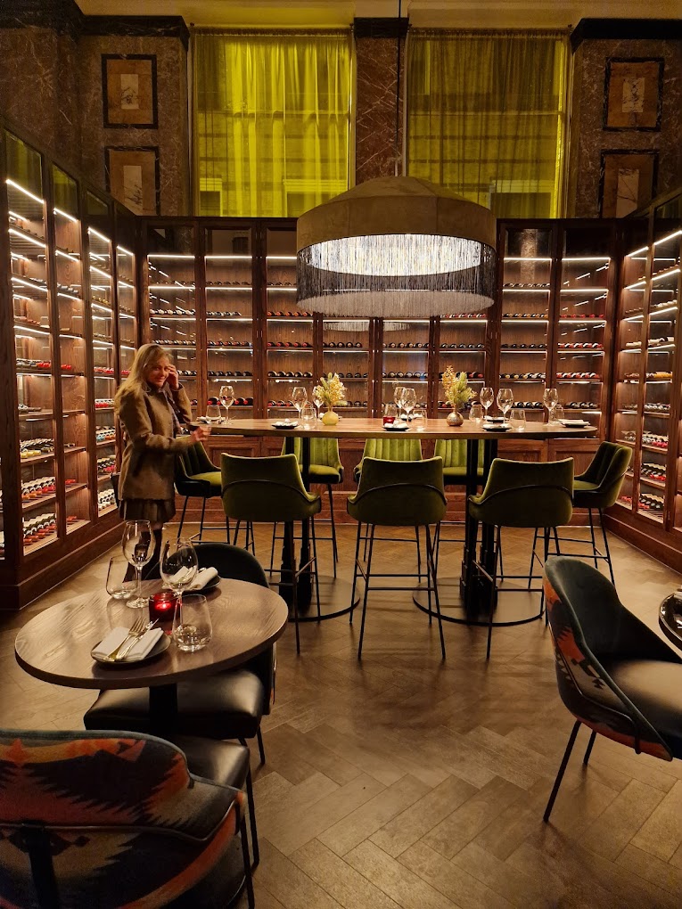 Elegant wine cellar in Liverpool's Gaucho, perfect for private dinners and tastings. - Banner