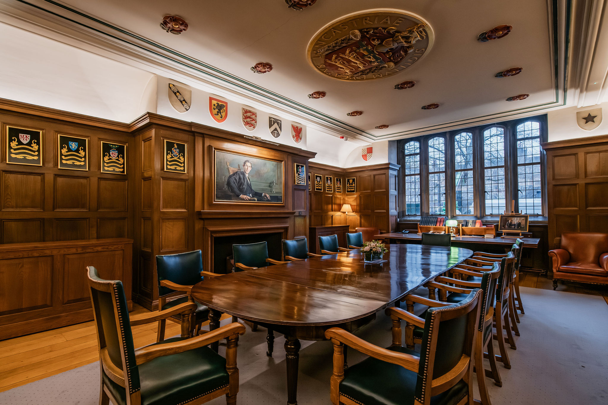 Gray's Inn wood-paneled board meeting room