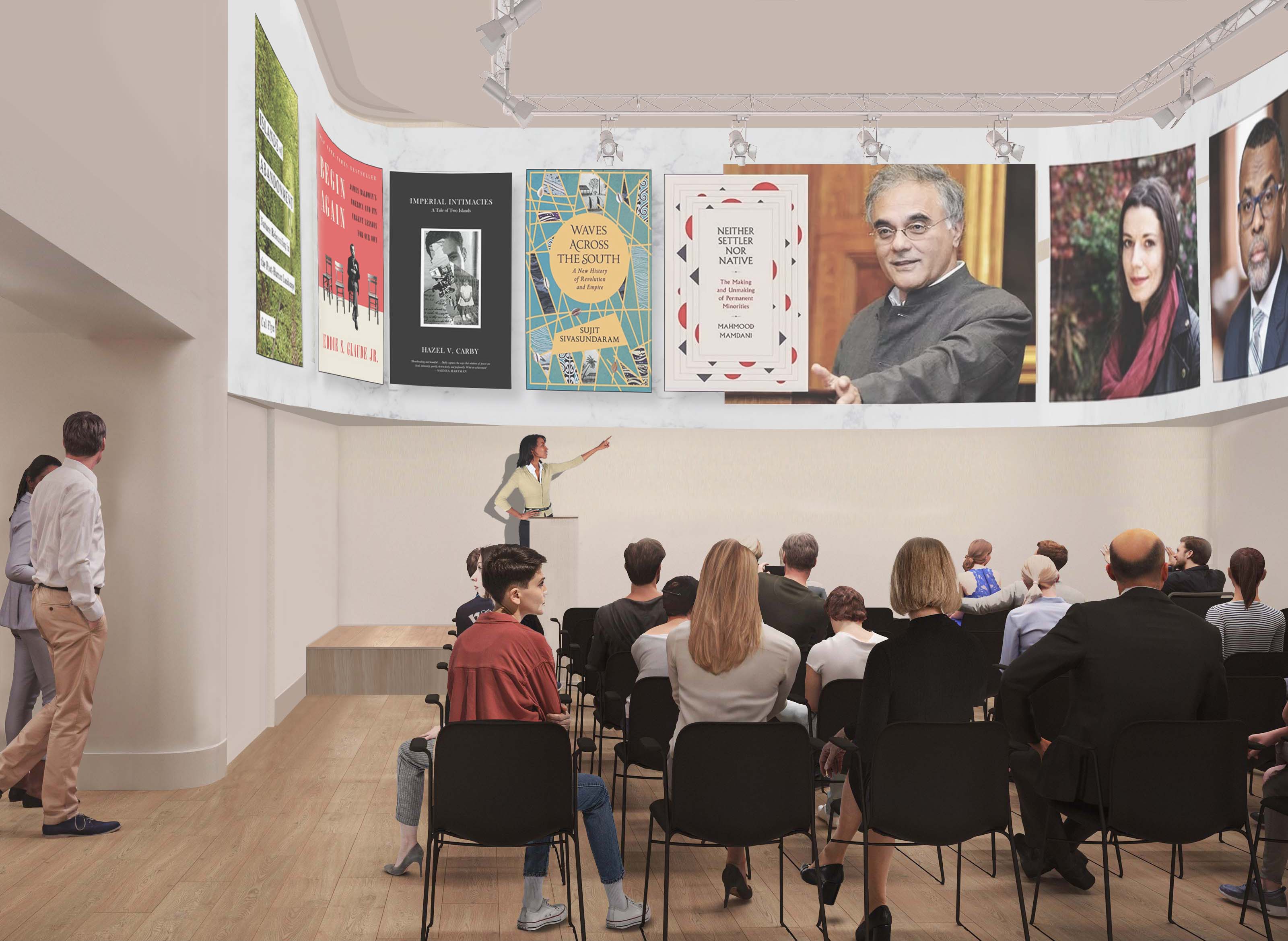 SHAPE Room Carlton House Terrace: curved LED wall for corporate keynotes and theater presentations.