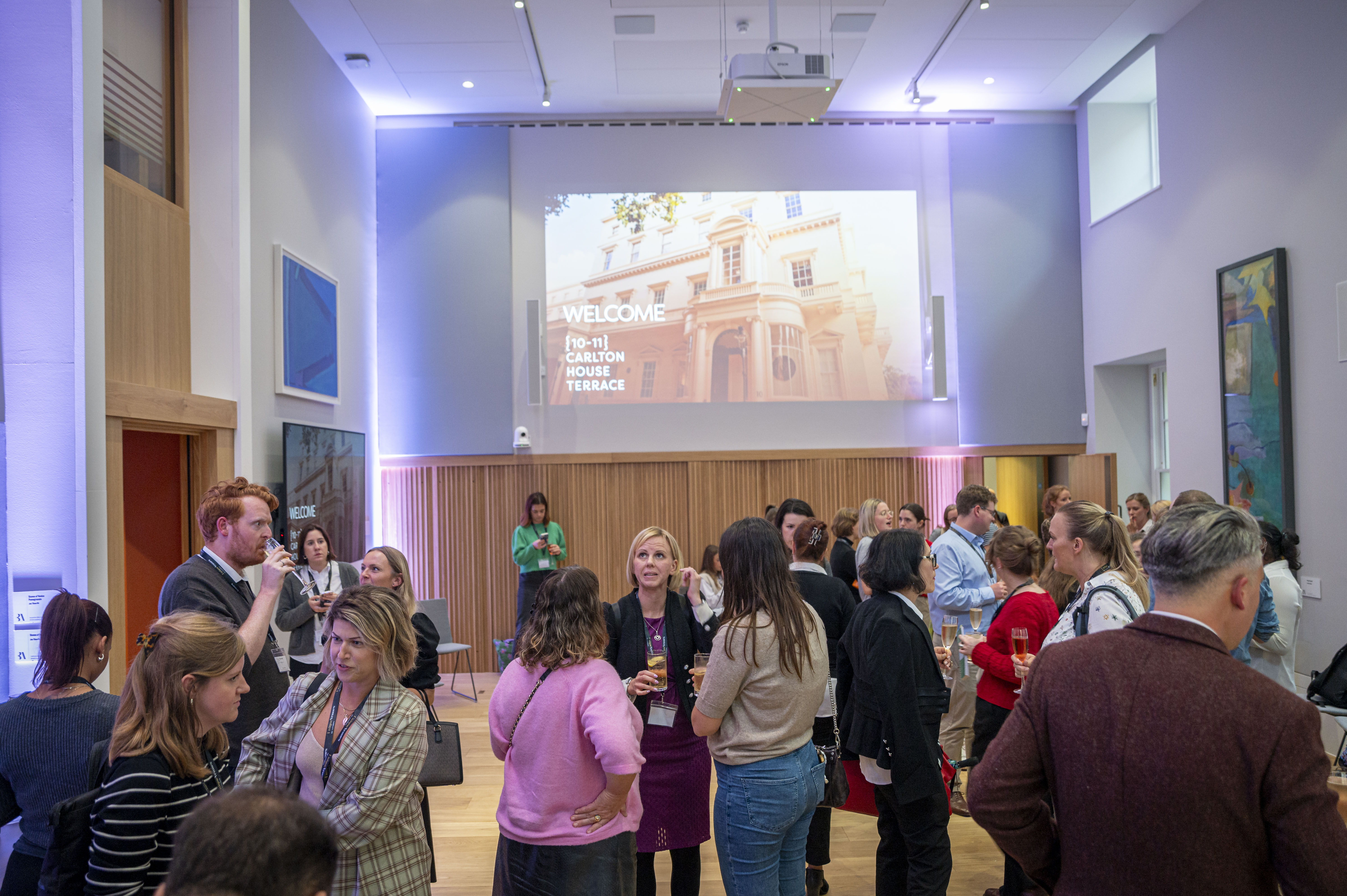 Networking reception at Wohl Gallery