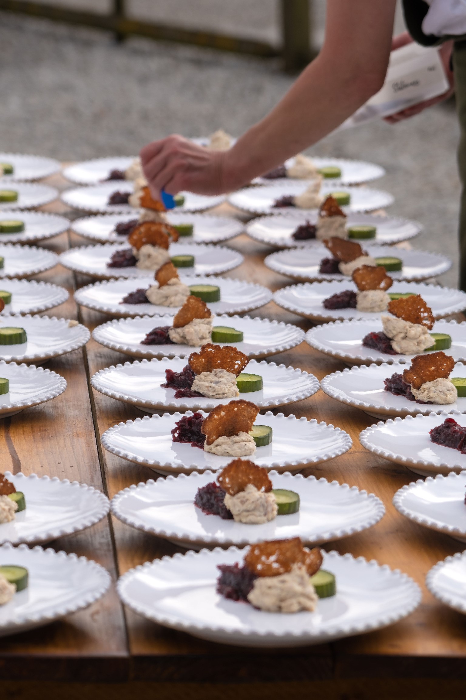 Plated desserts at Ruffynes Barn, perfect for upscale catering events. - Banner