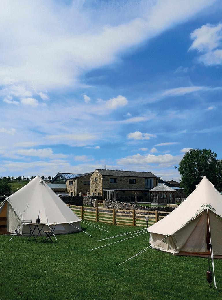 Tipi venue at Low Osgoodby Grange, perfect for weddings and corporate retreats.