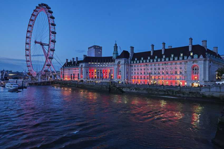 Chancellor Suite at County Hall, riverside venue with London Eye, perfect for events. - Banner