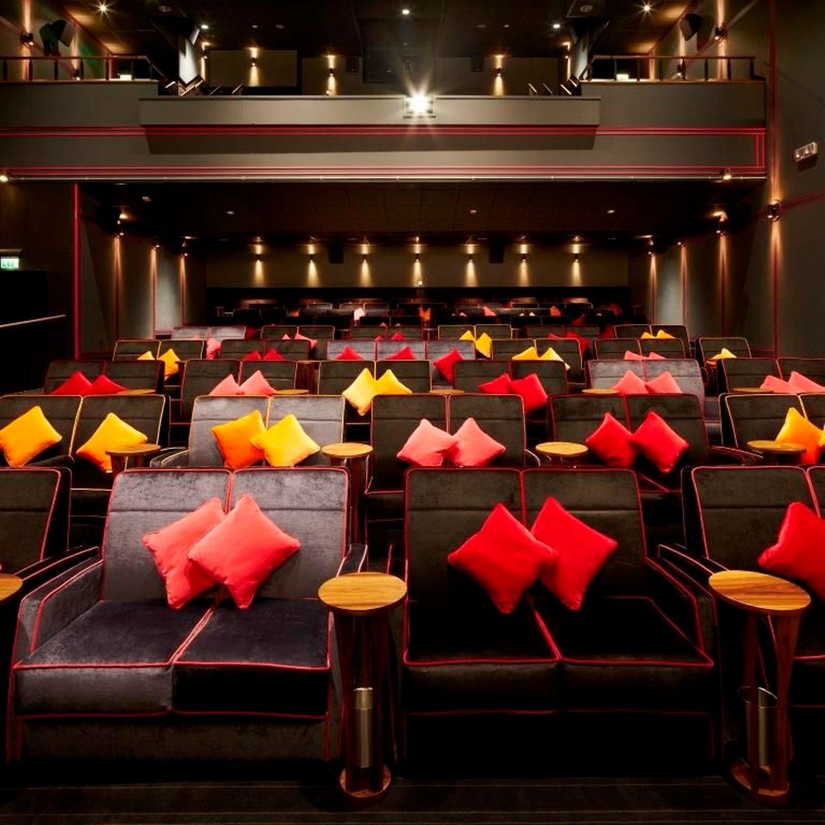 Stylish auditorium seating in Everyman Leeds for intimate screenings and presentations.