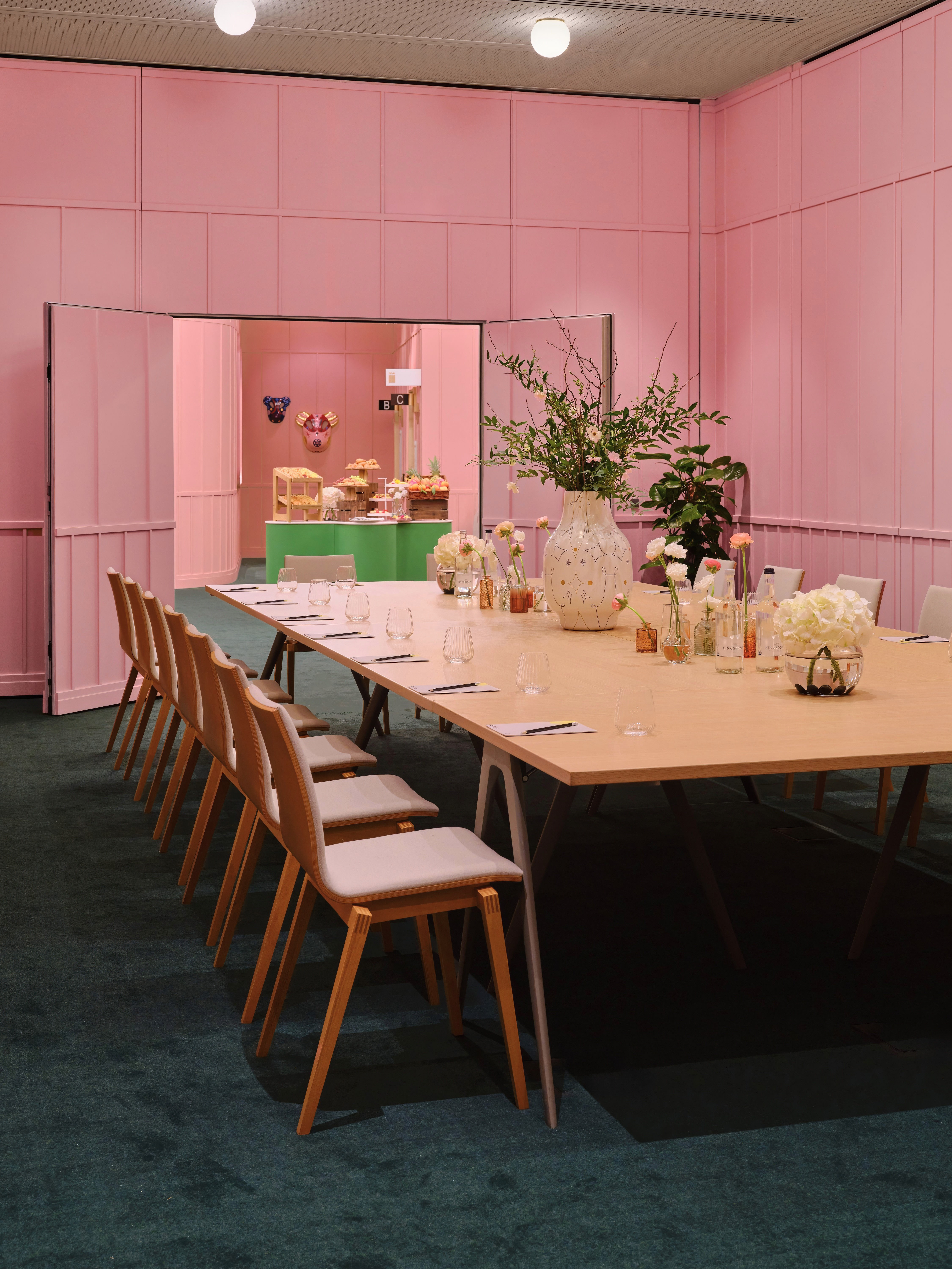 Creative Room 2 at art'otel London: elegant meeting space for workshops and corporate events.