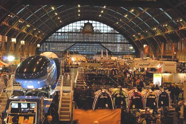 Manchester Central Convention Centre exhibition hall with high ceilings, ideal for networking events.