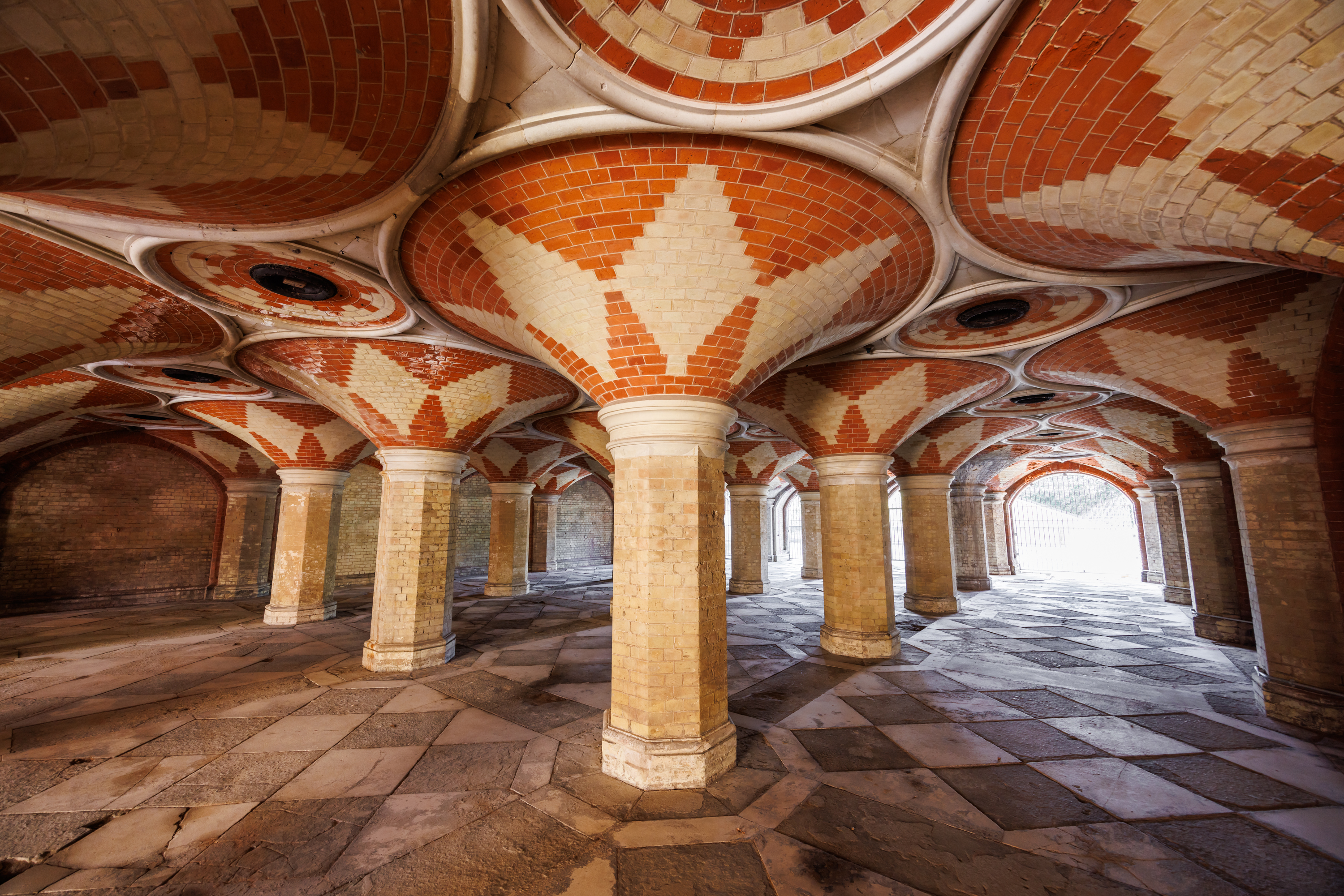 Subway in Crystal Palace Park: stunning brickwork venue for events and workshops.