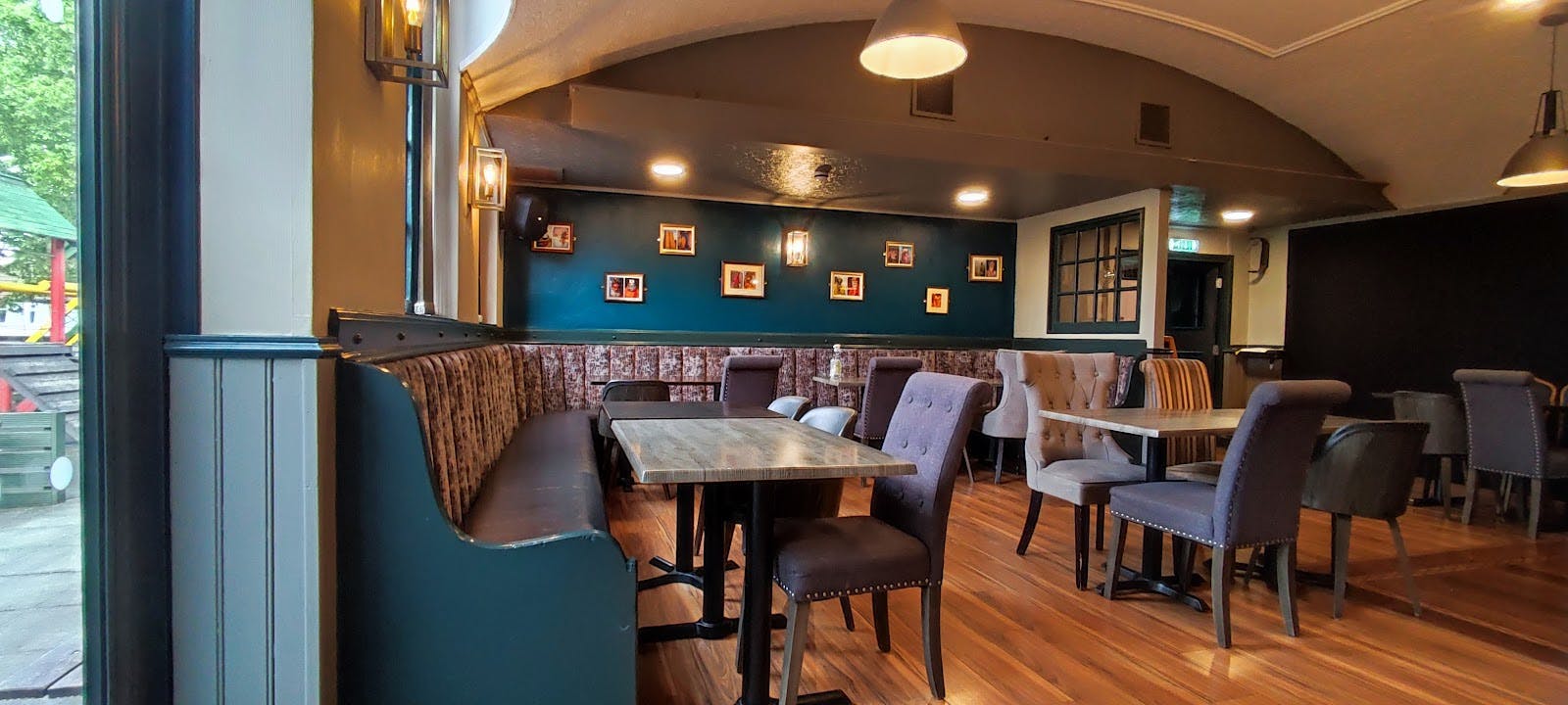 Cozy event space at Summer House Bar & Grill with warm lighting for meetings and gatherings.