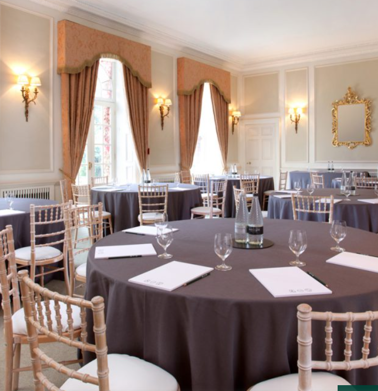 Georgian Ballroom at Bowcliffe Hall, elegant meeting room for corporate events and gatherings. - Banner