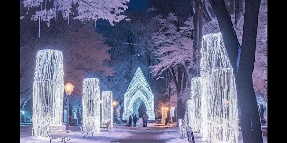 Illuminated winter scene at Macdonald Windsor Hotel for magical holiday events. - Banner