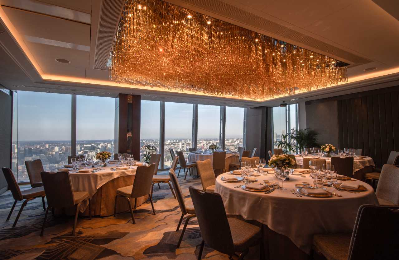 Ren Room at Shangri-La The Shard: luxurious event space for corporate gatherings or weddings.