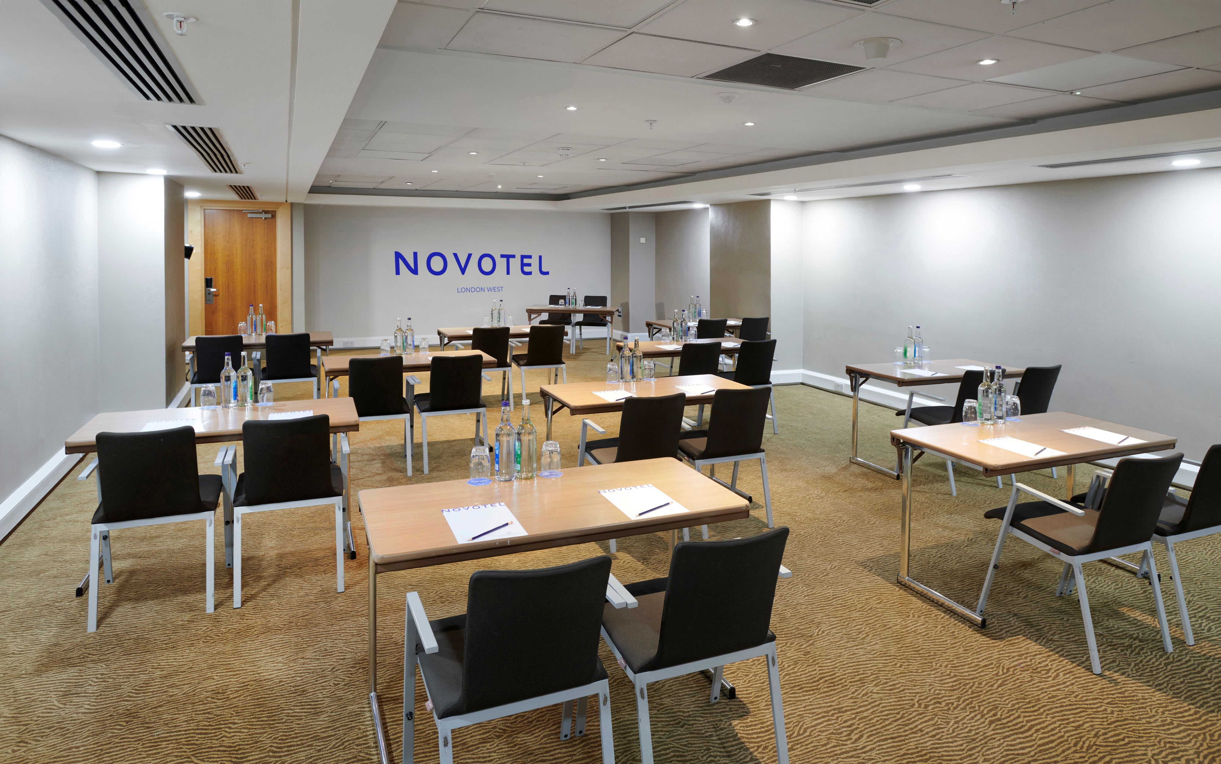 Meeting room at Novotel London West, ideal for corporate events and training sessions.